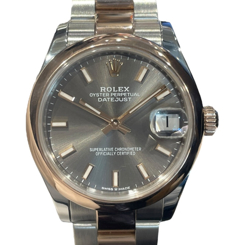 ROLEX Datejust 31 スレート 278241 SS/K18PG Automatic Ladies' Watch