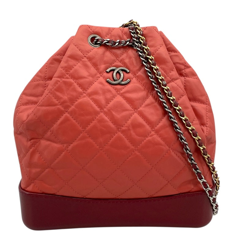 CHANEL ガブリエル バックパック A94485 25番台 ピンク カーフ Ladies' ショルダー Bag