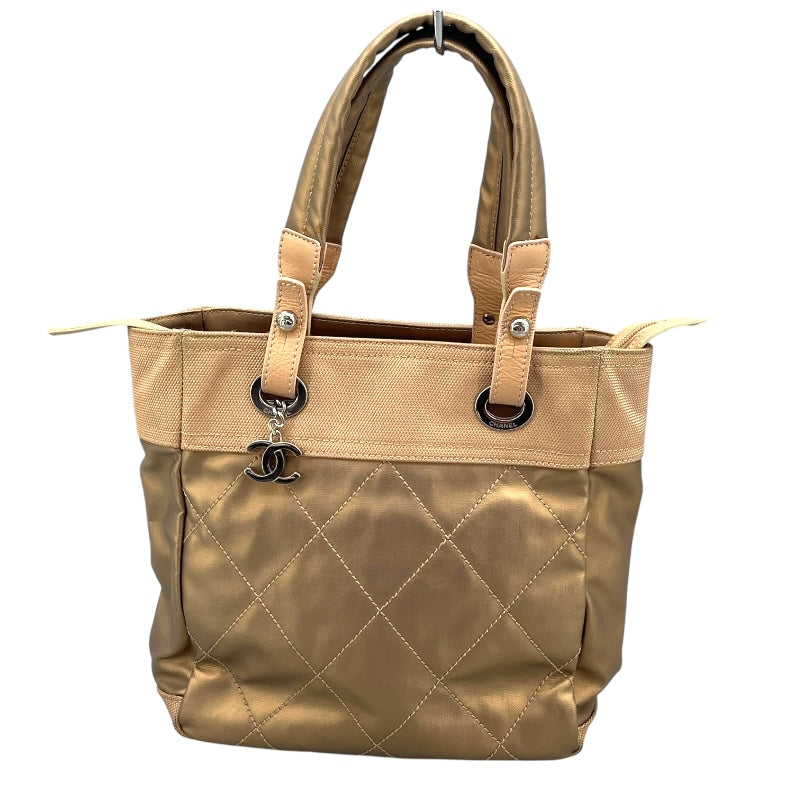 CHANEL パリピアリッツPM A34208 11番台 Gold SV金具 コーティングキャンバス Ladies' ハンド Bag