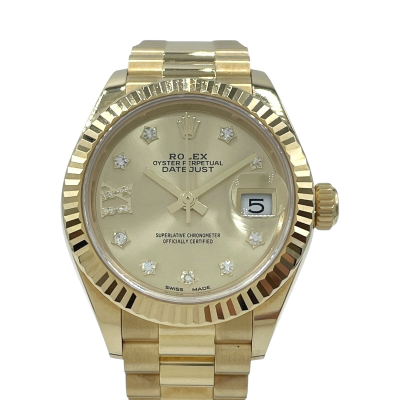 ROLEX Datejust 28 279178 Gold K18 Yellow Gold K18YG Automatic Ladies' Watch
