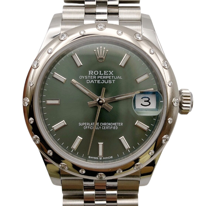 ROLEX Datejust 31 ミント Green 278344RBR ミント Green Stainless Steel WG/SS Automatic Ladies' Watch