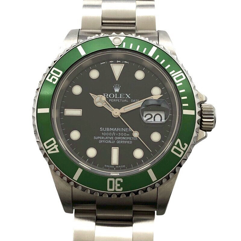 ROLEX Submariner 16610LV Black SS Men's Watch