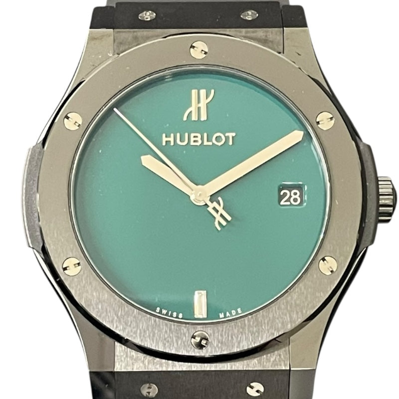 HUBLOT Classic フュージョン Black セラミック ブリティッシュ Green 511.CM.5270.RX.MYOS セラミック Automatic Men's Watch