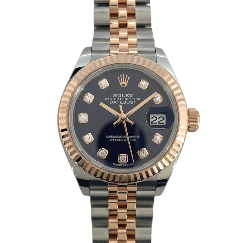 ROLEX Datejust 28 オーベルジーヌ 279171G K18PG/SS Ladies' Watch
