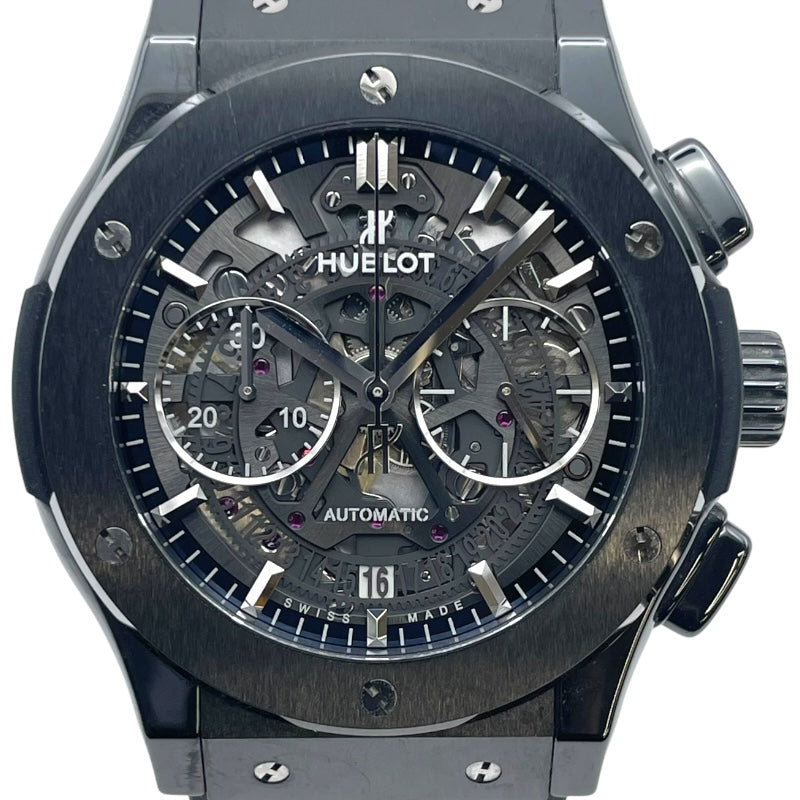 HUBLOT Classic フュージョン アエロフュージョン クロノグラフ 525.CM.0170.RX スケルトン セラミック Automatic Men's Watch