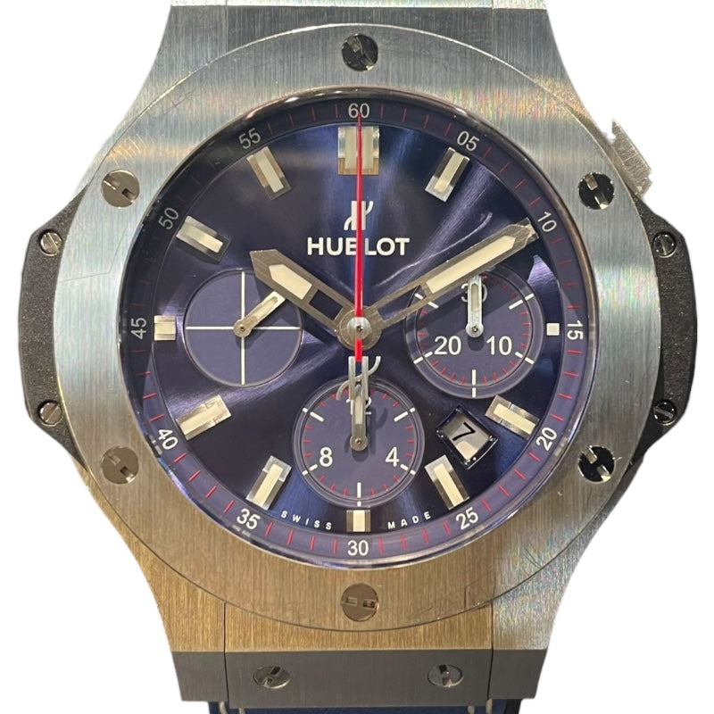 HUBLOT ビッグバン Blue ヴィクトリー サッカー日本代表モデル 301.SX.7123.VR.FCJ15 SS Automatic Men's Watch