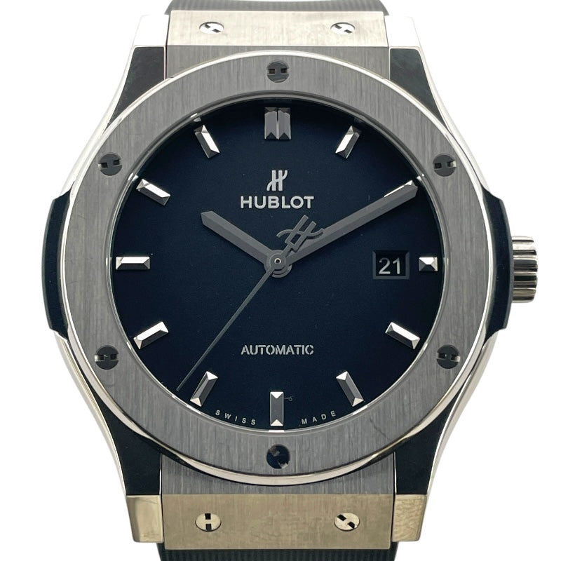 HUBLOT Classic フュージョン チタニウム 542.NX.1171.RX Black チタン Automatic Men's Watch