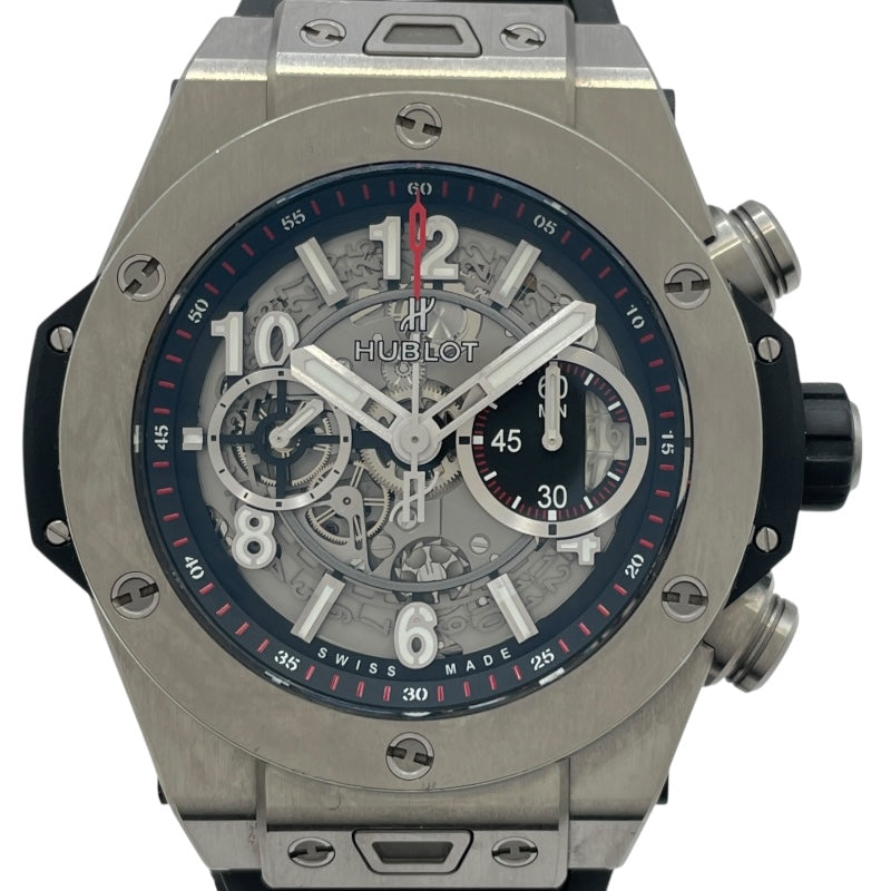 HUBLOT ビッグバン ウニコ チタニウム 411.NX.1170.RX グレー チタン Men's Watch