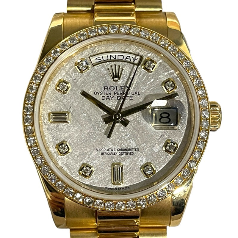 ROLEX Day-Date 36 Meteorite 118348 K18YG Automatic Men's Watch