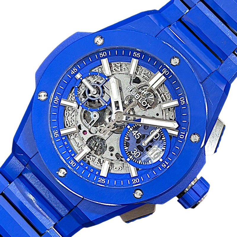 HUBLOT ビッグバン インテグレーテッド インディゴ Blue セラミック 451.EX5129.EX セラミック Automatic Men's Watch