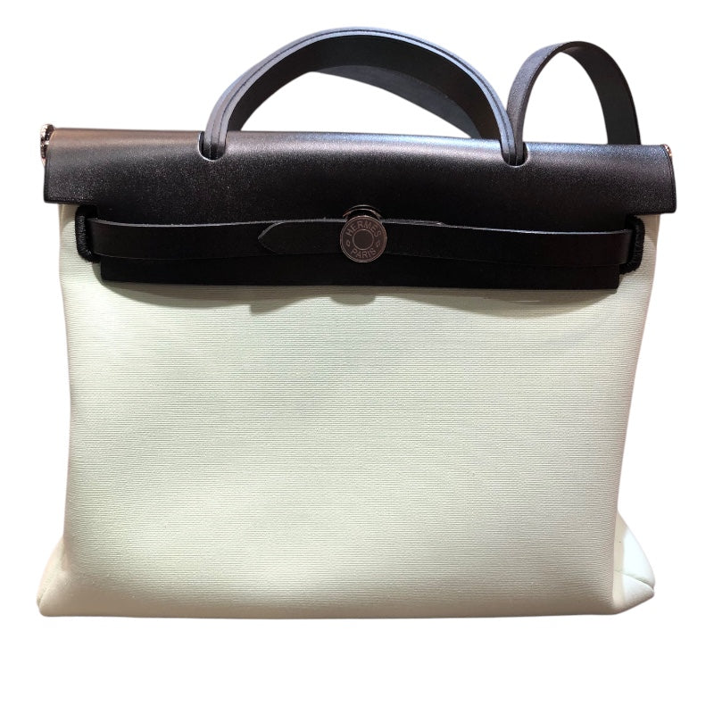 HERMES エール Bag ジップPM W刻 ヴェールペーパーミント/ Black トワル Ladies' ショルダー Bag