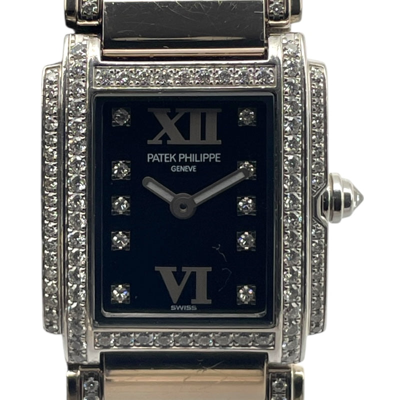パテック・フィリップ PATEK PHILIPPE Twenty-4 Black K18WG Ladies' Watch