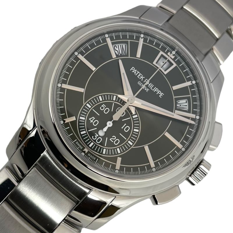 パテック・フィリップ PATEK PHILIPPE コンプリケーション アニュアルカレンダー フライバック クロノグラフ 5905/1A-001 オリーブ Green ・ソレイユ SS Automatic Men's Watch