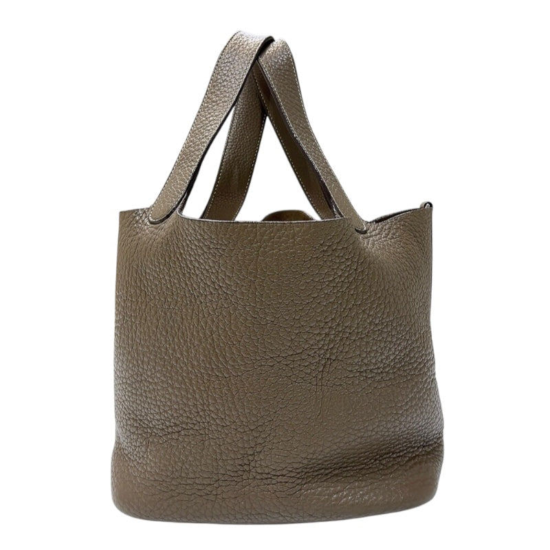 HERMES Picotin MM □L刻印 (2008年製) Etoupe Silver 金具 トリヨンクレマンス Ladies' ハンド Bag