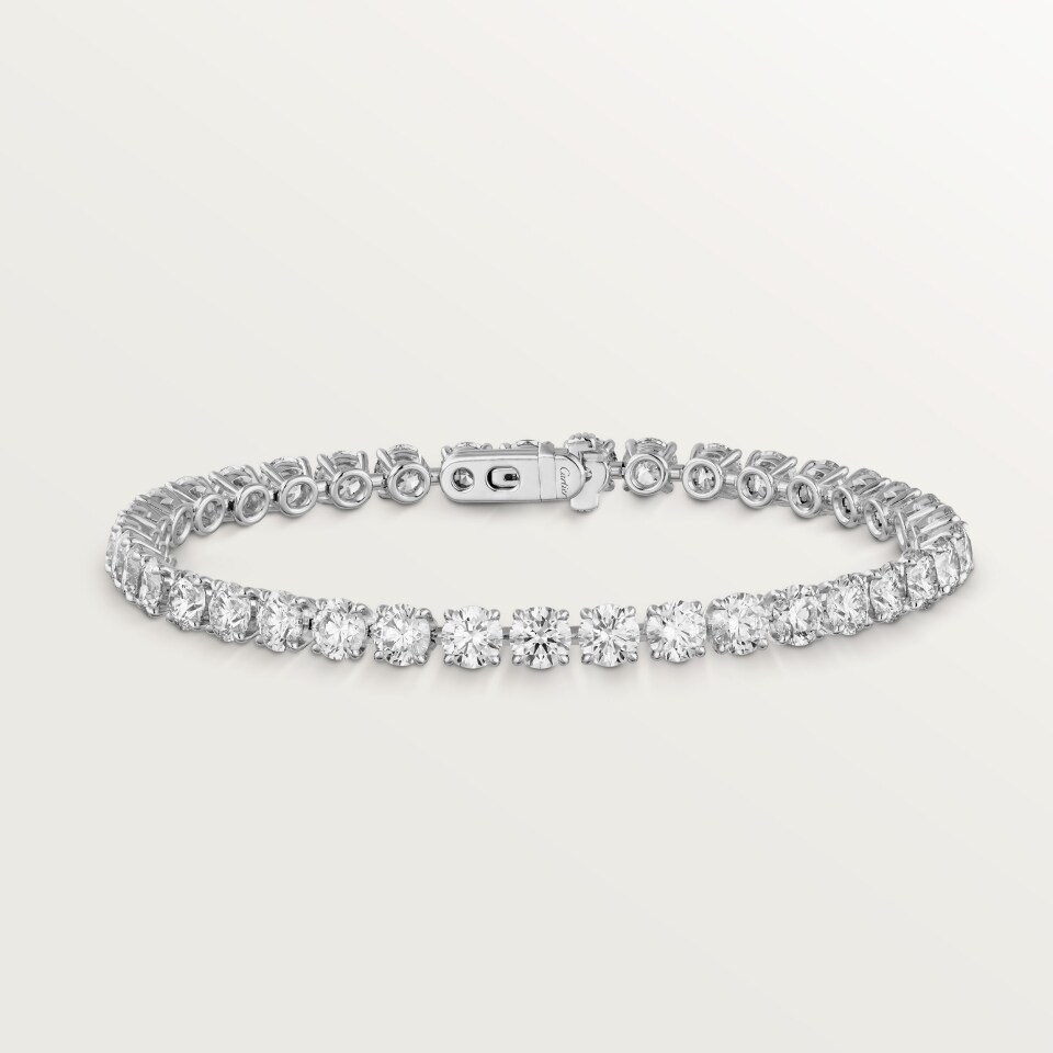 CARTIER Essential Lines Bracelet H6026317 Platinum Brilliant-Cut Diamond (High Jewellery)