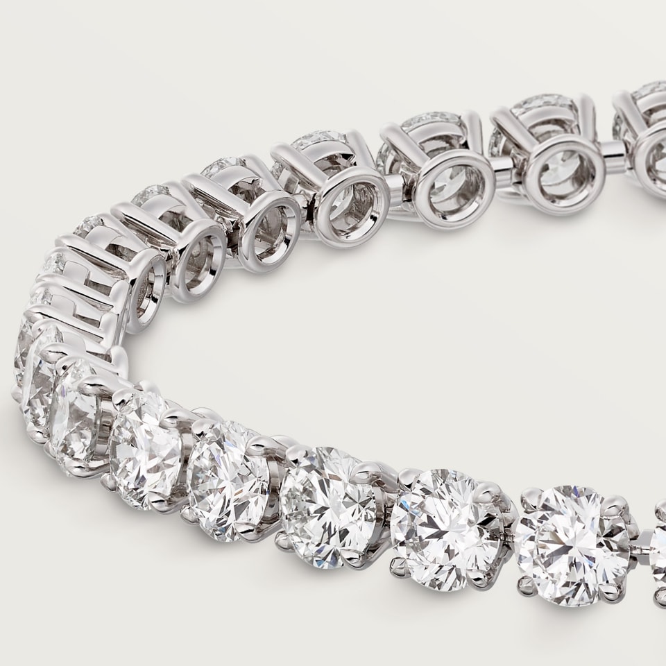 CARTIER Essential Lines Bracelet H6026317 Platinum Brilliant-Cut Diamond (High Jewellery)