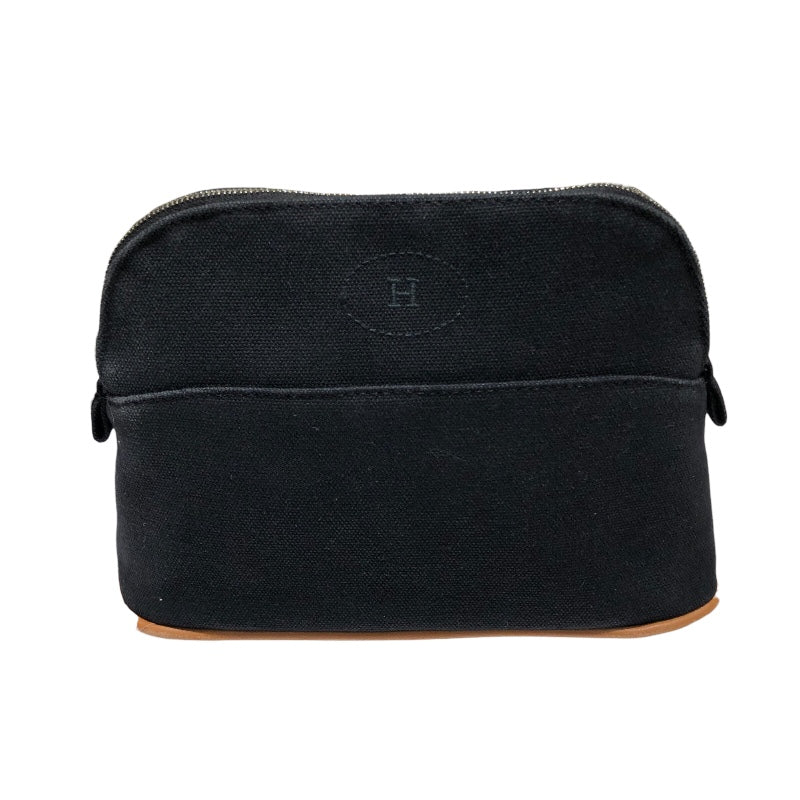 HERMES ボリードポーチ20 Black トワル Unisex ポーチ