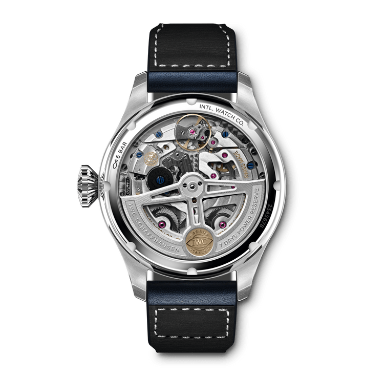 IWC Big Pilot's Watch Perpetual Calendar IW503605 Stainless Steel Blue Dial Automatic Men's Watch