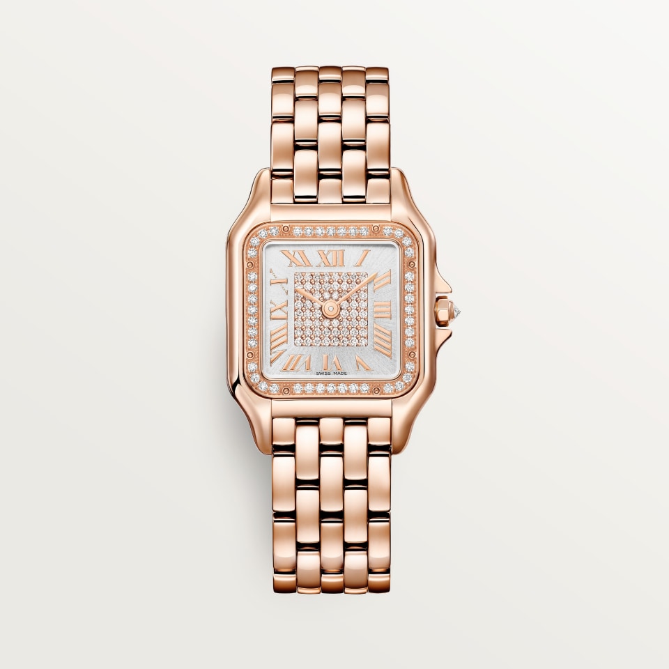 CARTIER Panthère de Cartier Watch Medium WJPN0092 Pink Gold Diamond Quartz Ladies' Watch