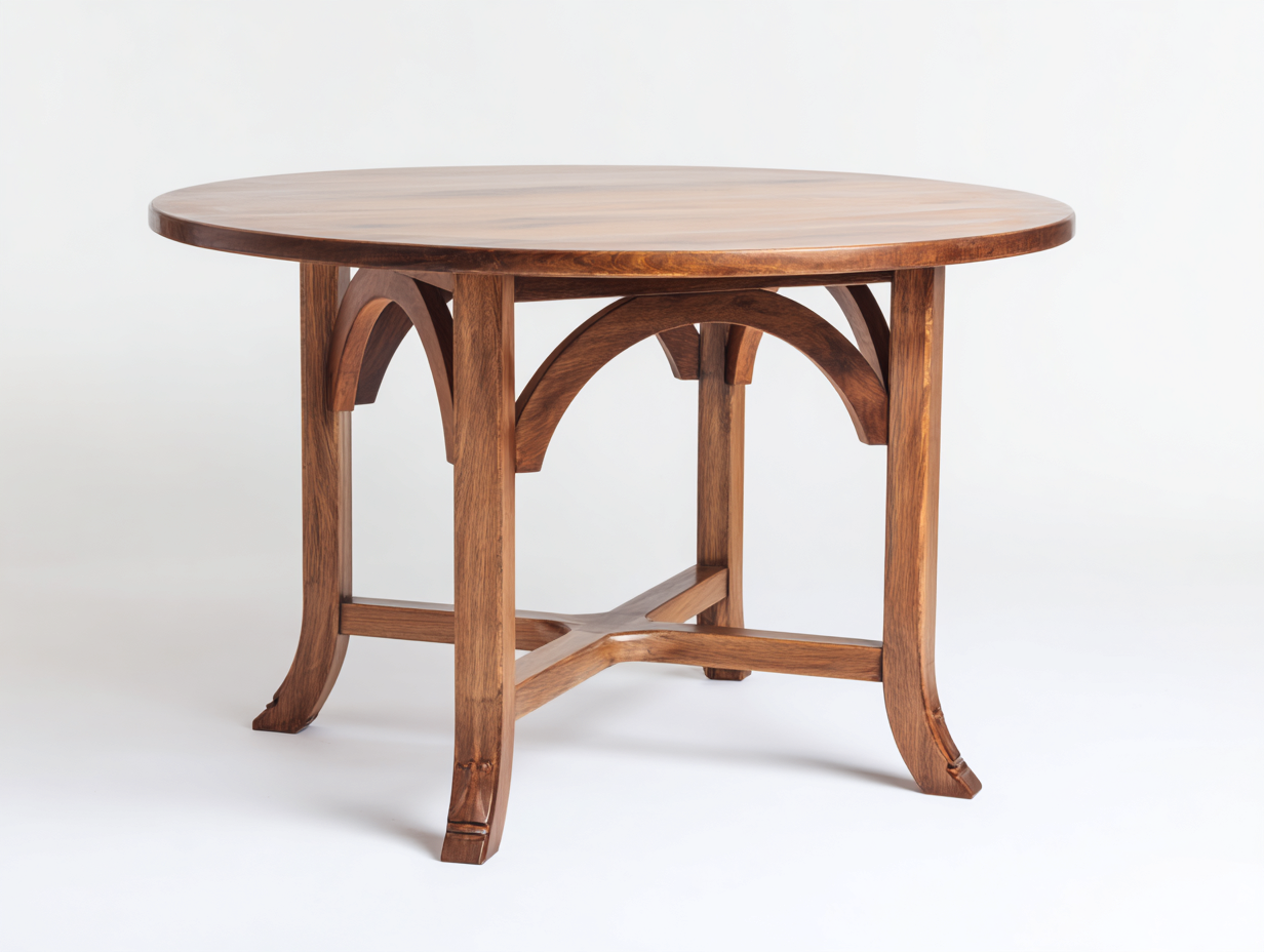 Garden Table - Solid Wood - 115 x 115 x 76 cm - Walnut - Classic Outdoor Style-Casagetmart