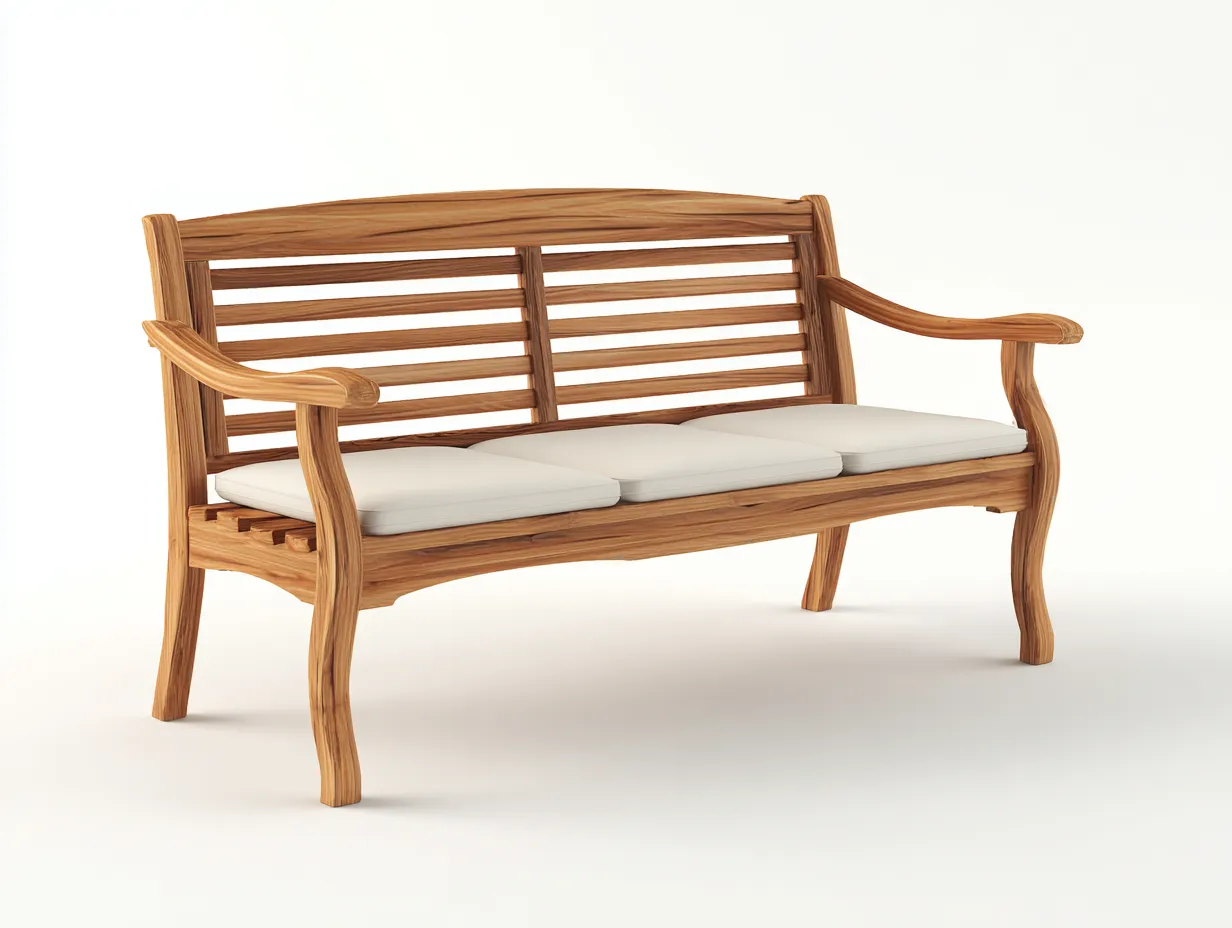 Outdoor Bench-Solid Wood-138x48x88 cm-Natural Wood-Rustic-Nookupio
