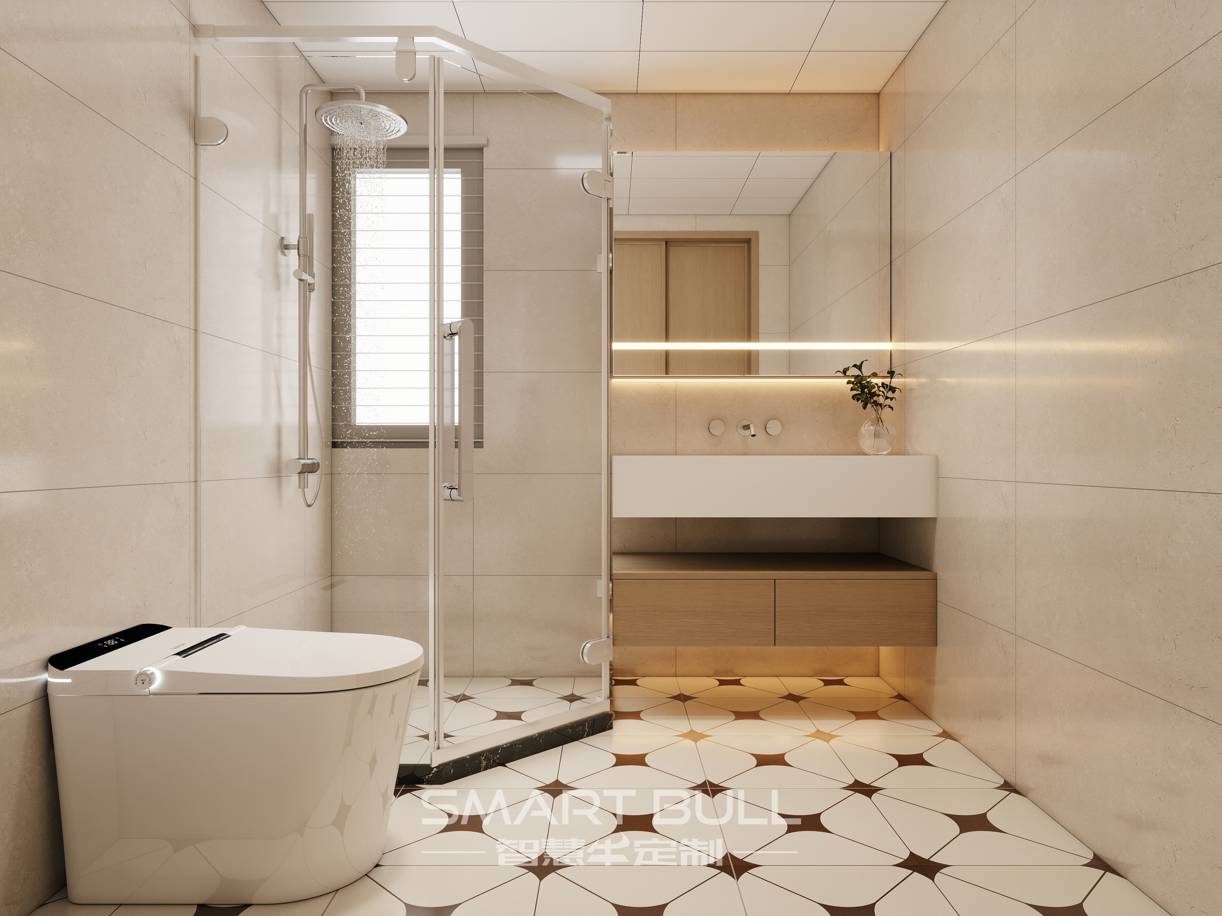 Project 0006 – UrbanVille @ Woodlands | 5-Room | Cream Wood Minimalist