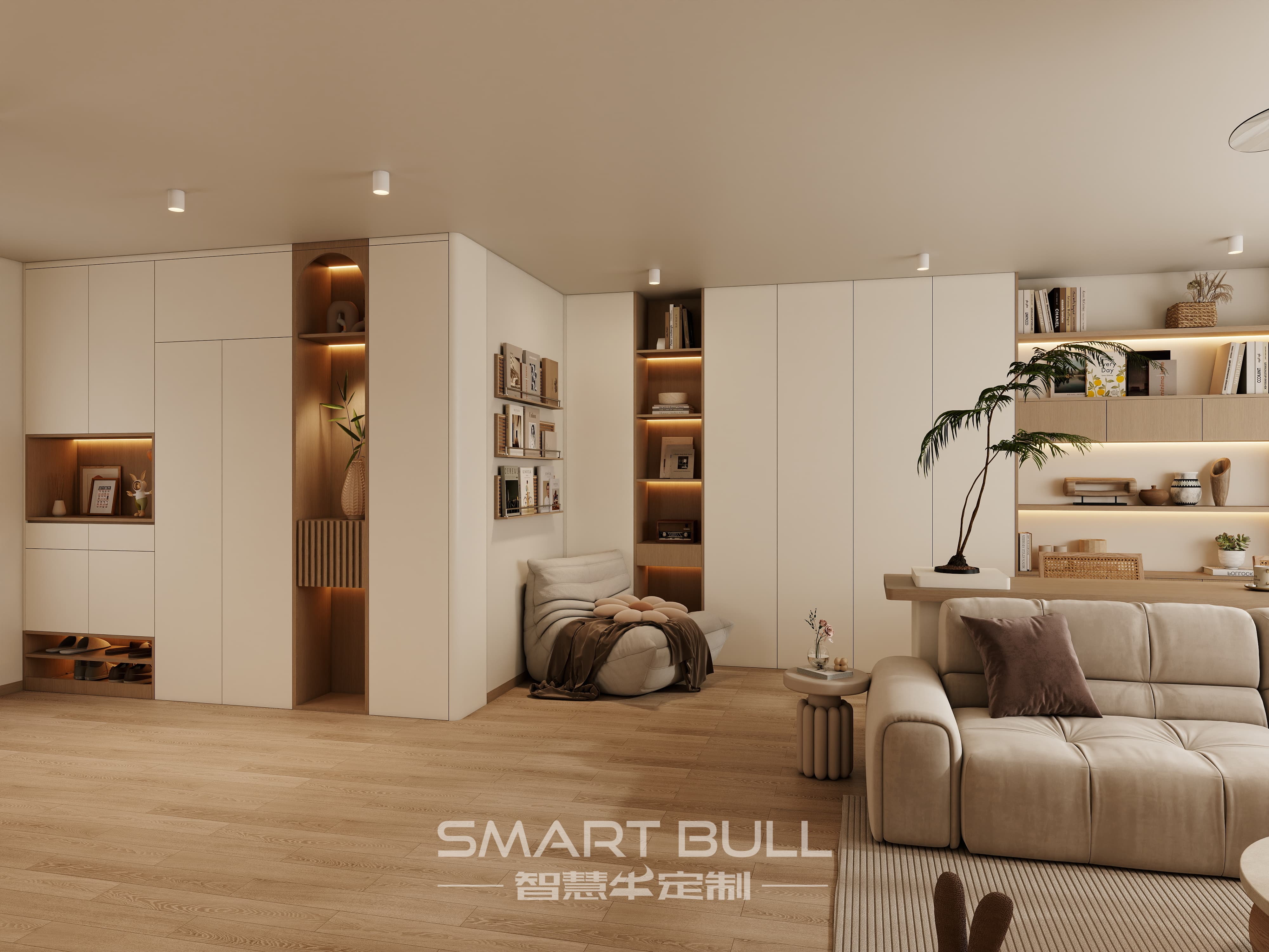 Project 0006 – UrbanVille @ Woodlands | 5-Room | Cream Wood Minimalist