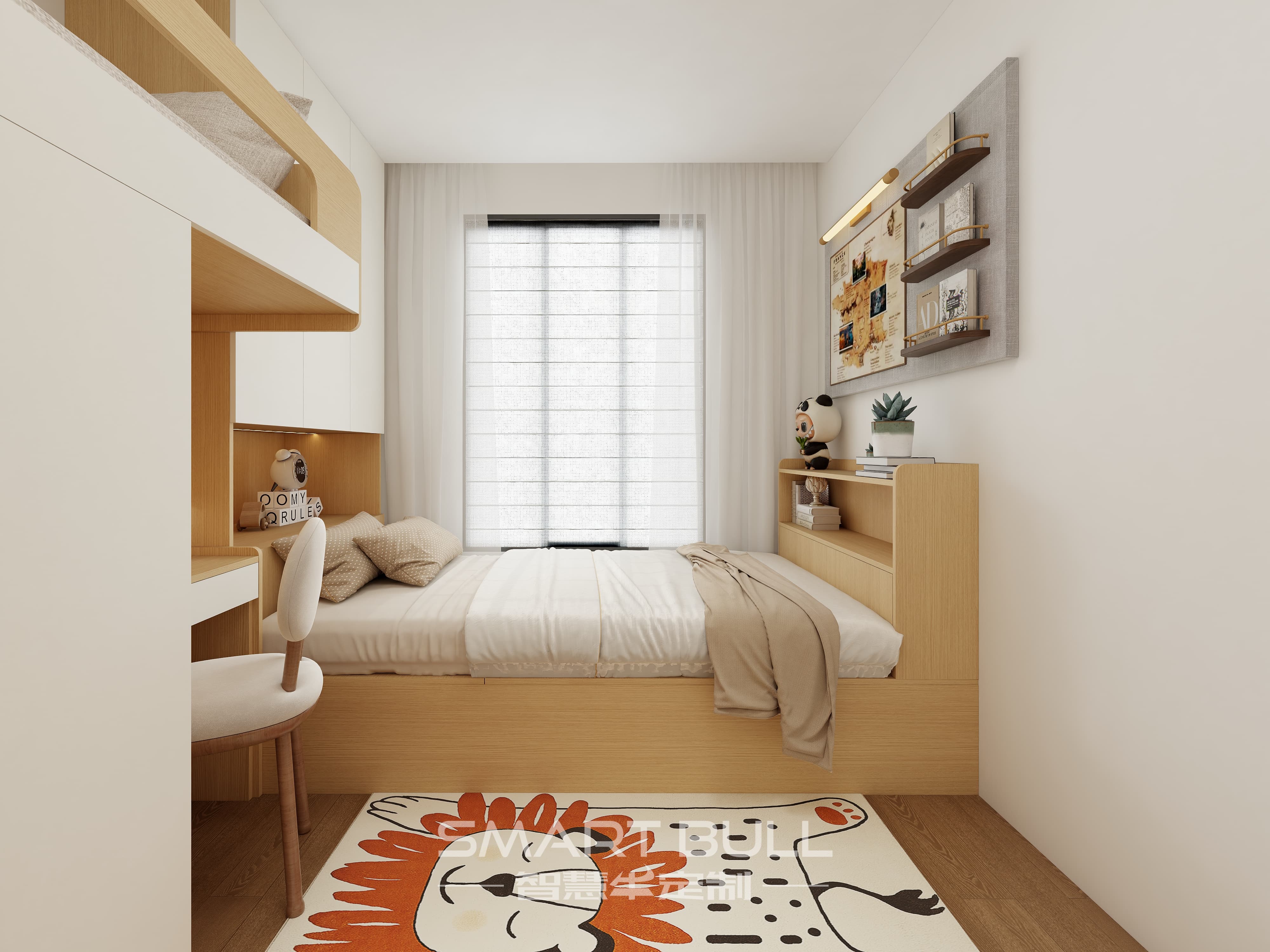Loft Bed with Desk 0003