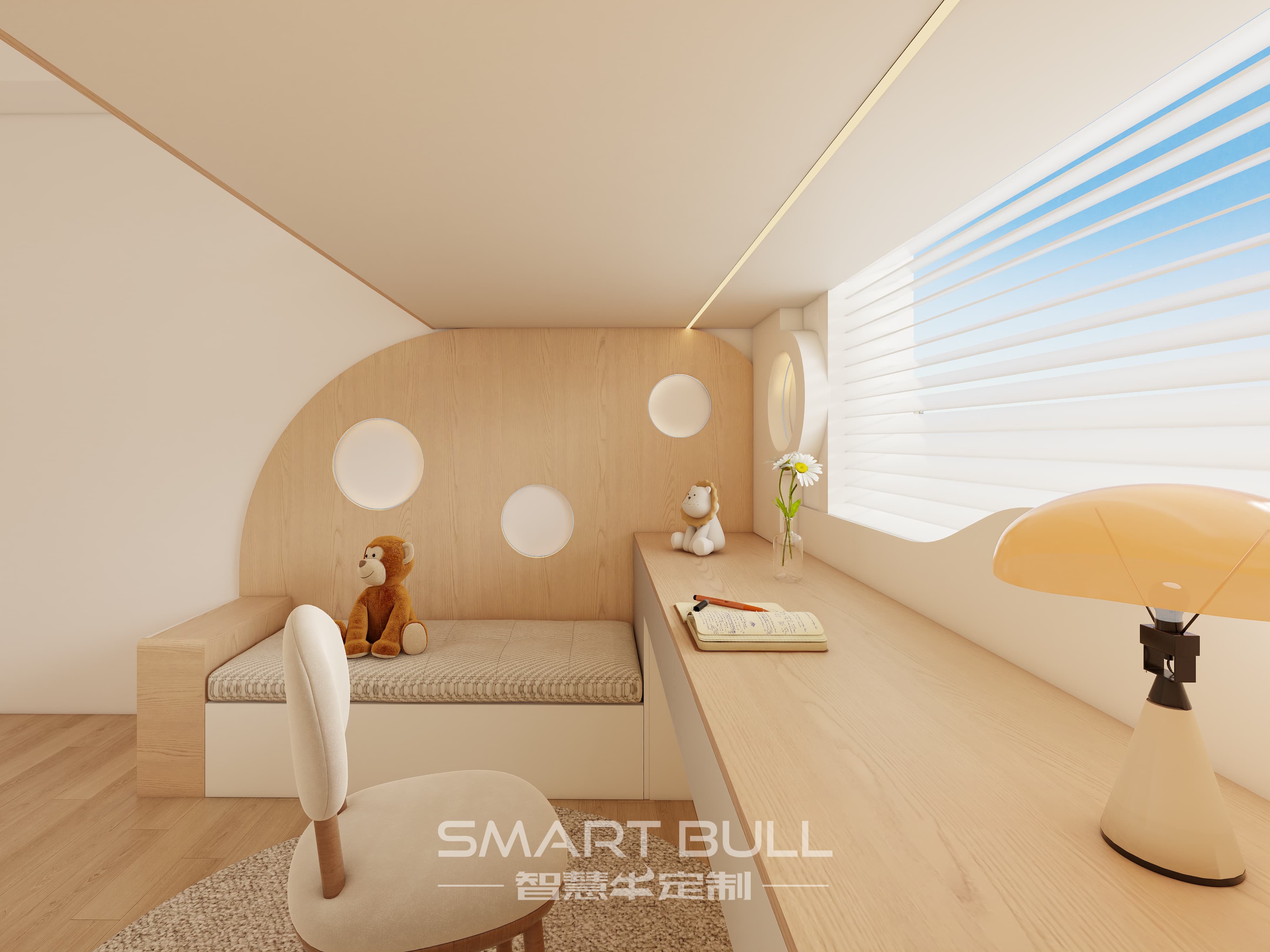 Loft Bed with Desk 0004