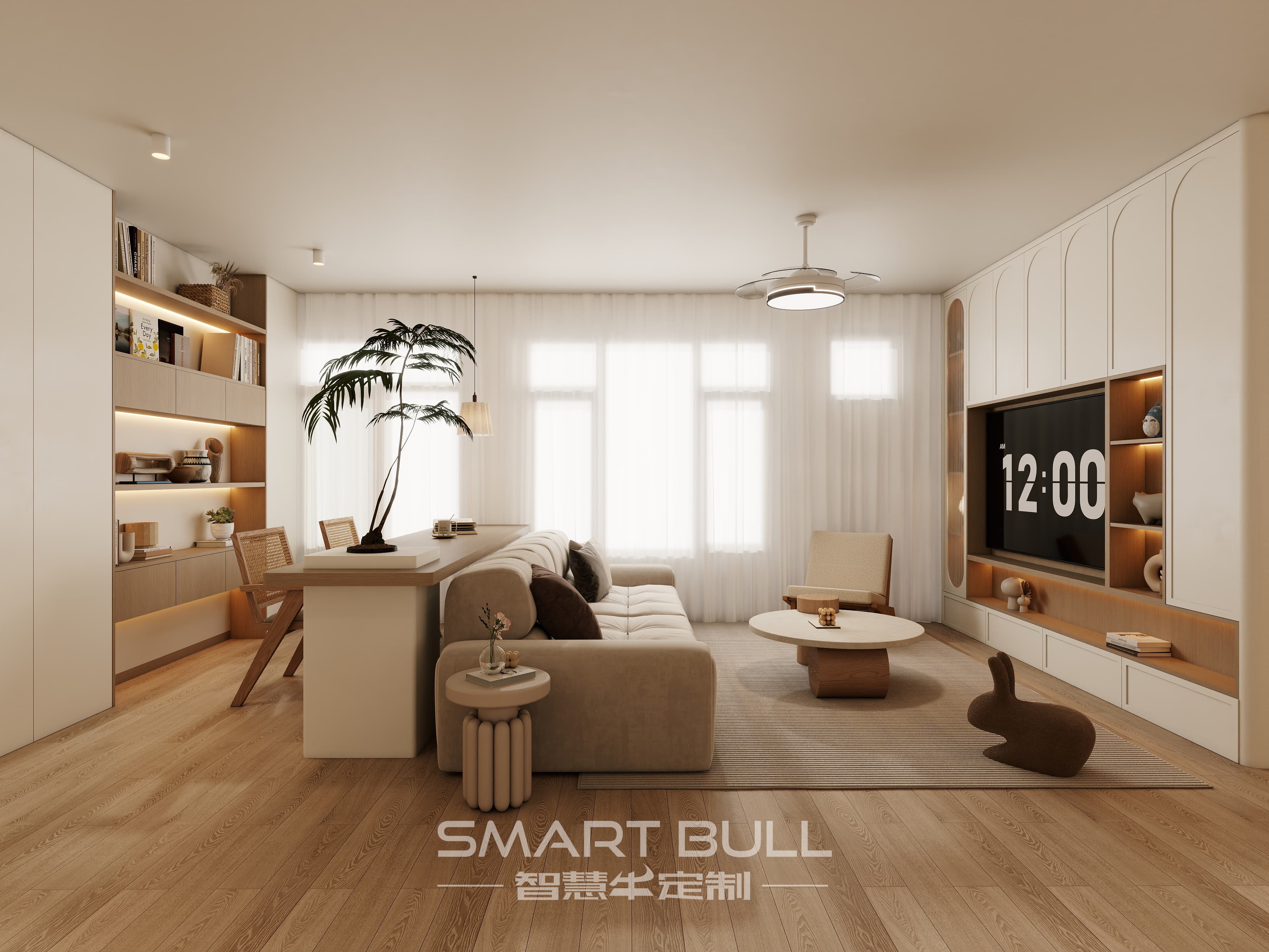 Project 0006 – UrbanVille @ Woodlands | 5-Room | Cream Wood Minimalist