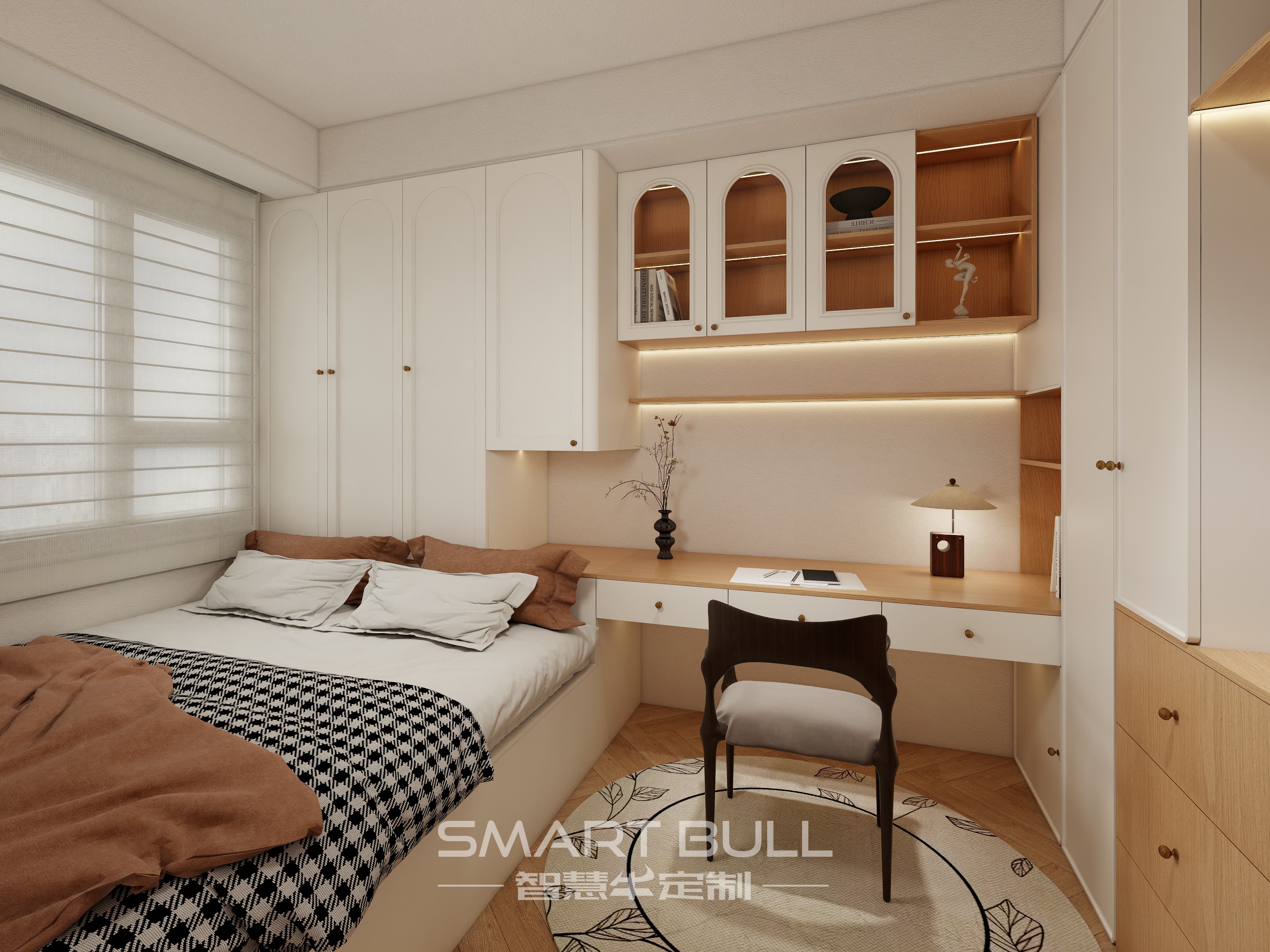 Wardrobe with Desk 0001