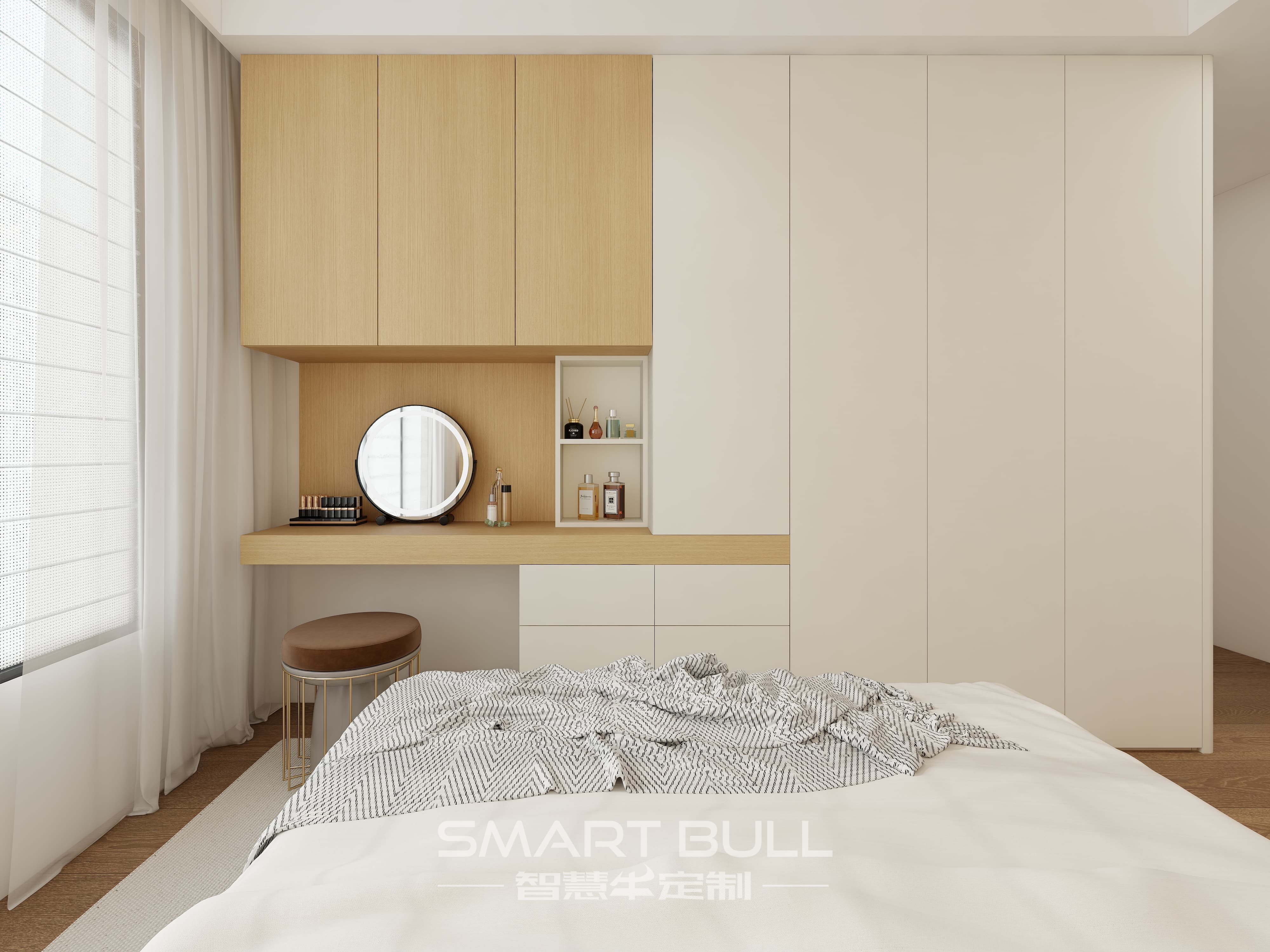 Wardrobe with Desk 0004