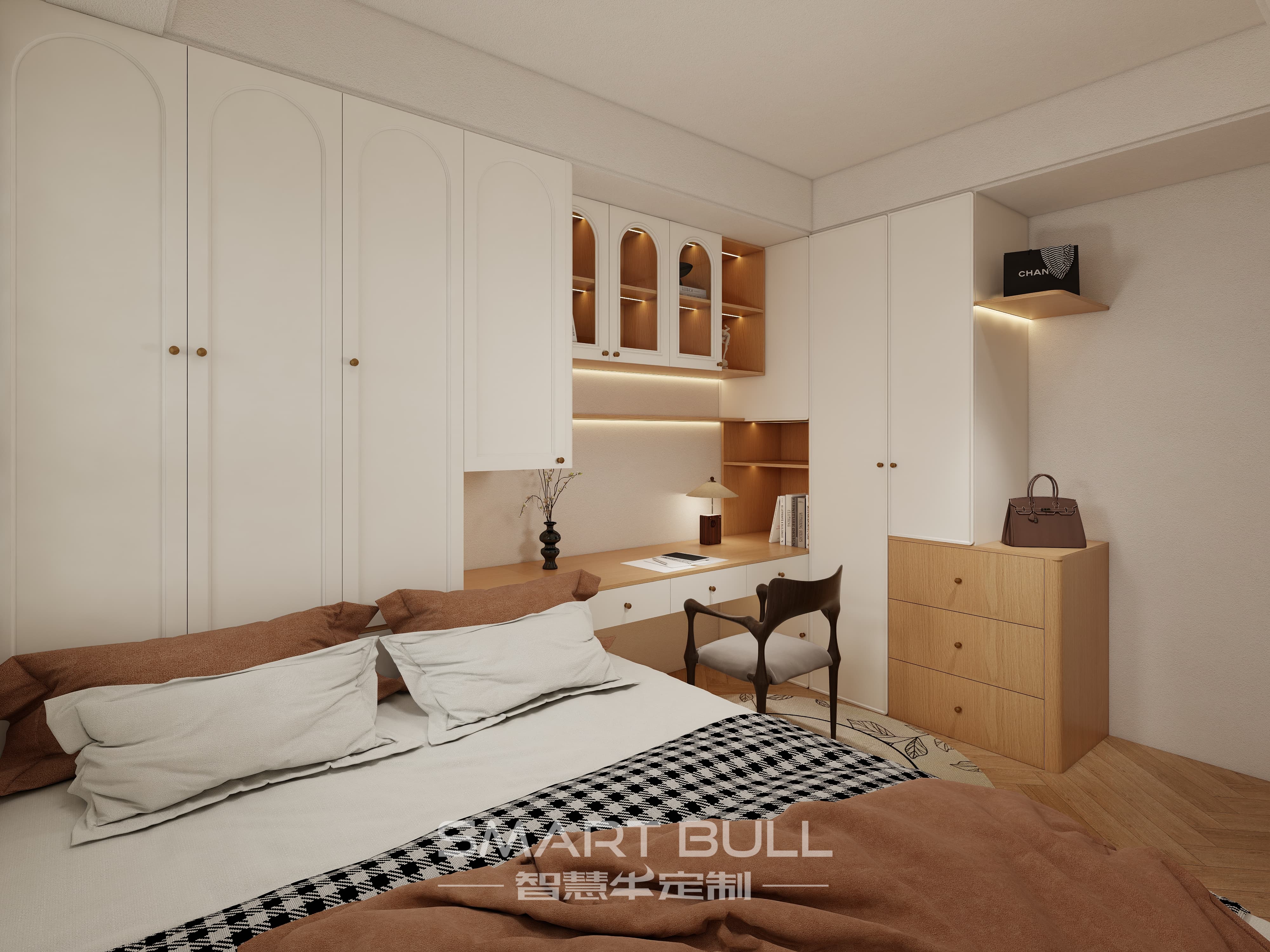 Wardrobe with Desk 0001