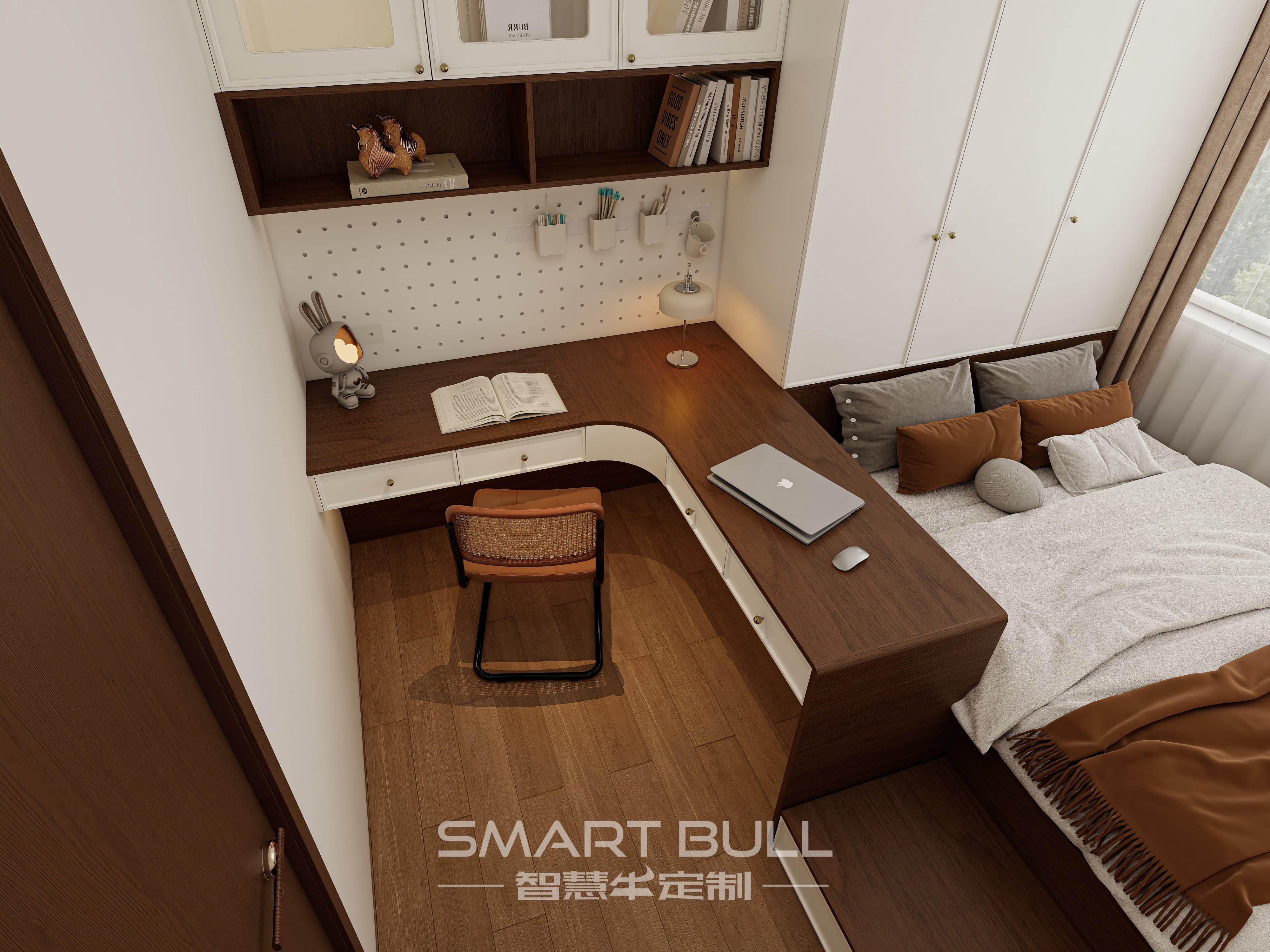 Wardrobe with Desk 0002