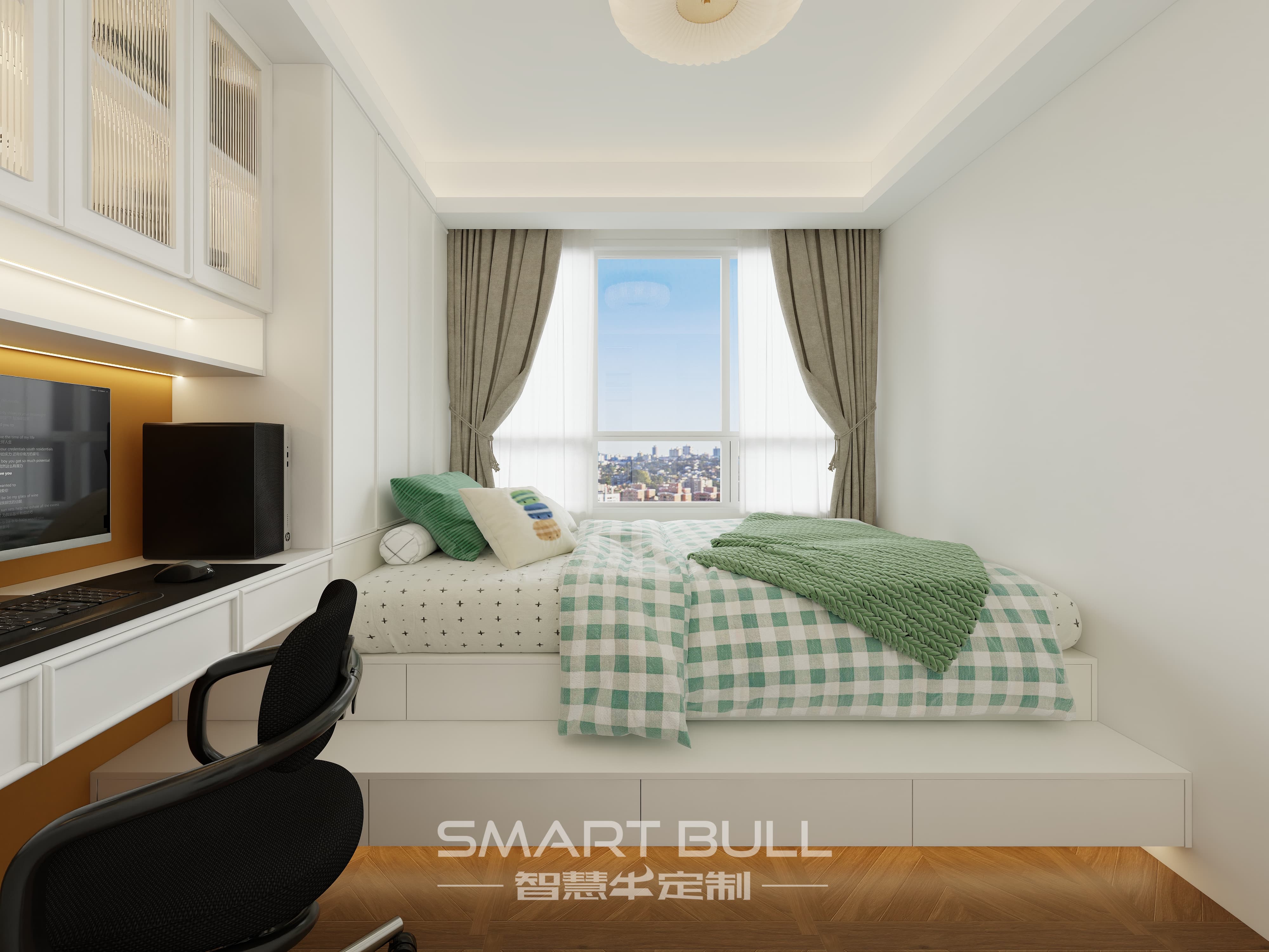 Wardrobe with Desk 0003