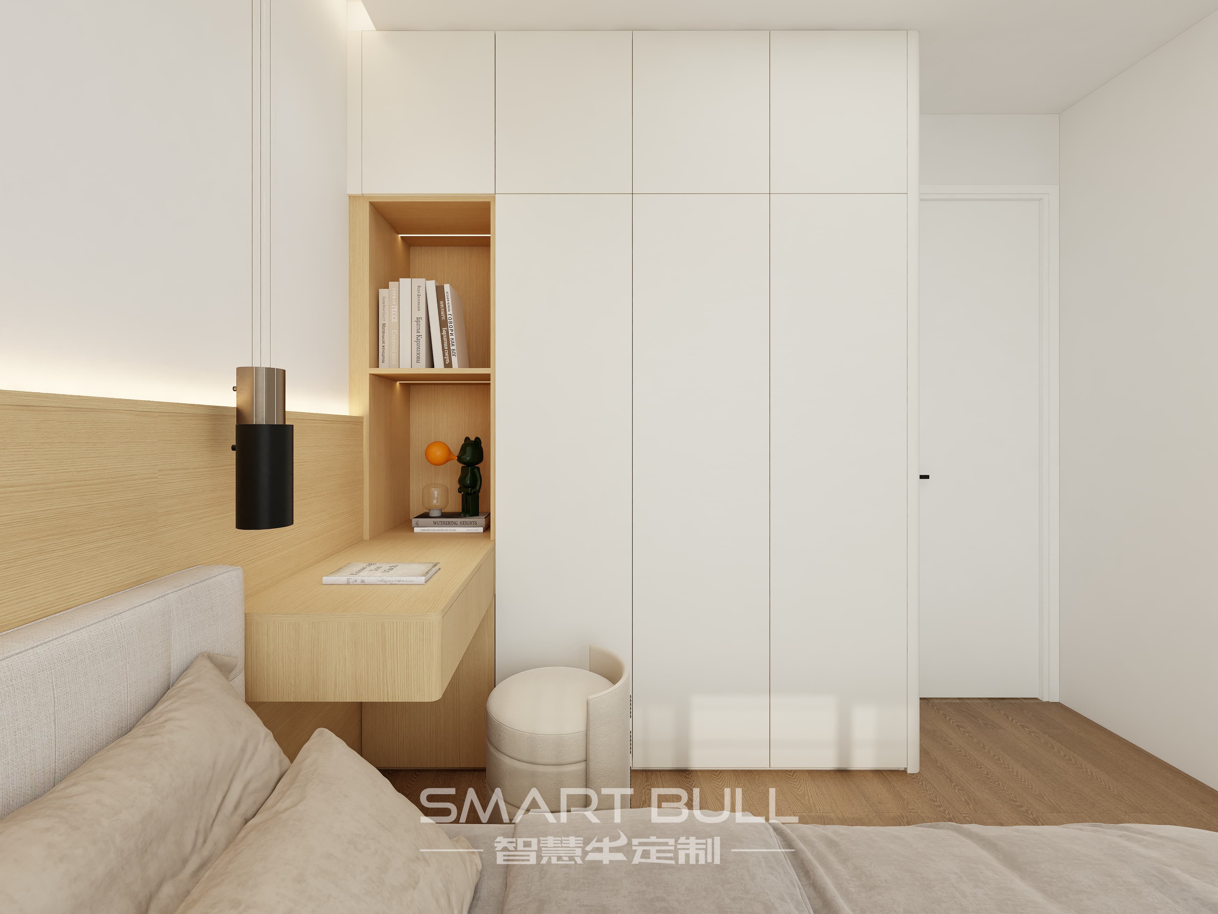 Wardrobe with Desk 0004