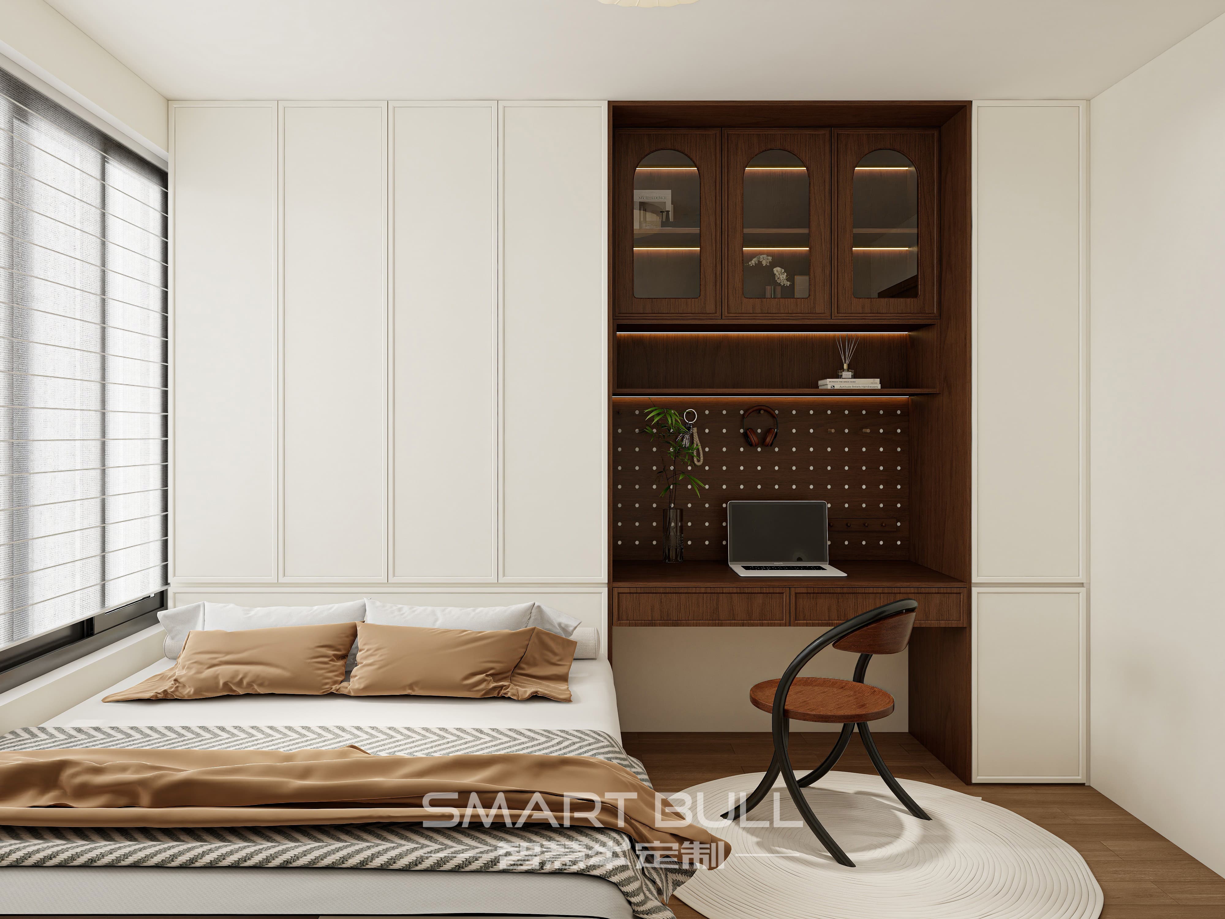 Wardrobe with Desk 0006