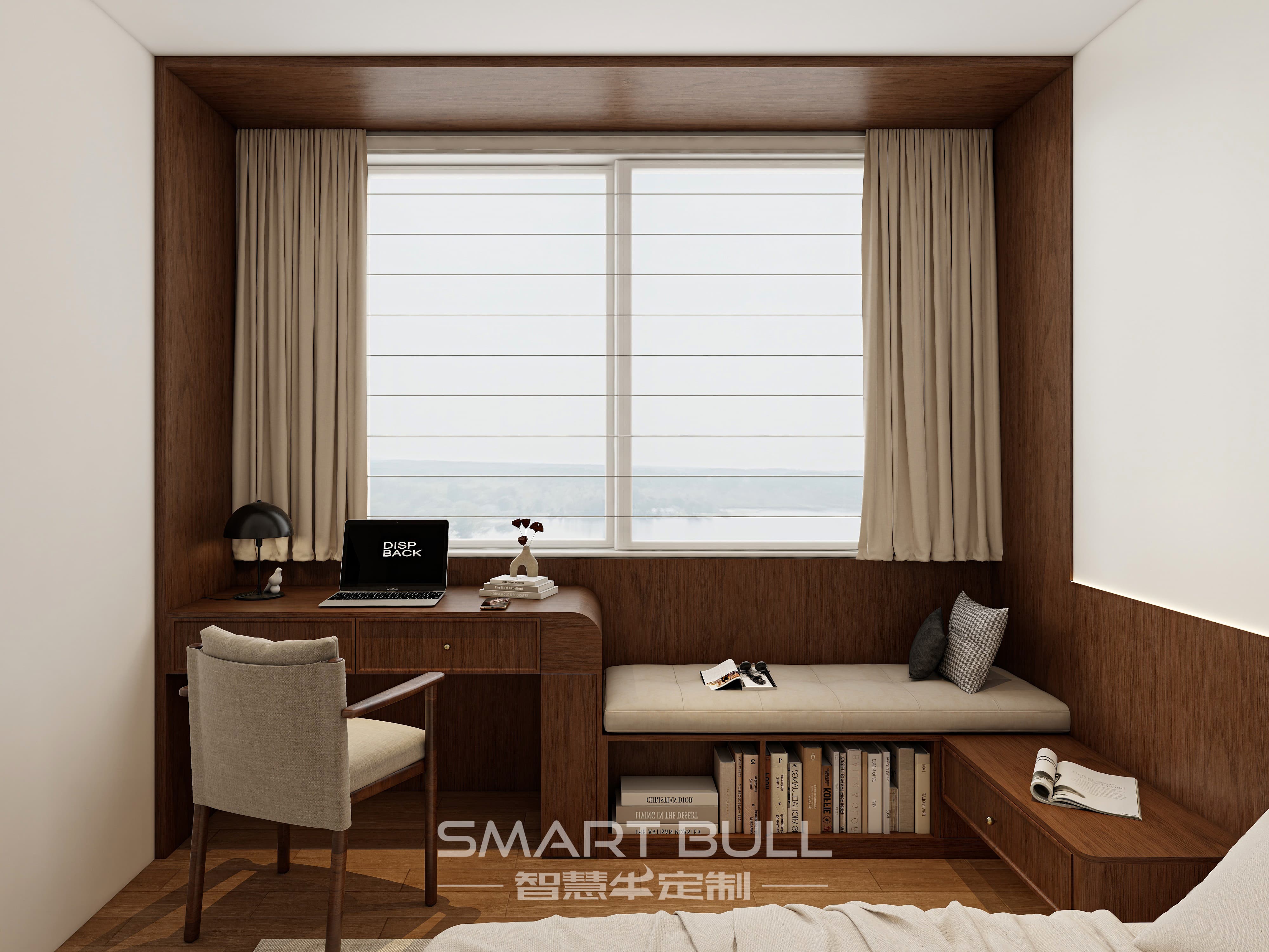 Wardrobe with Desk 0002