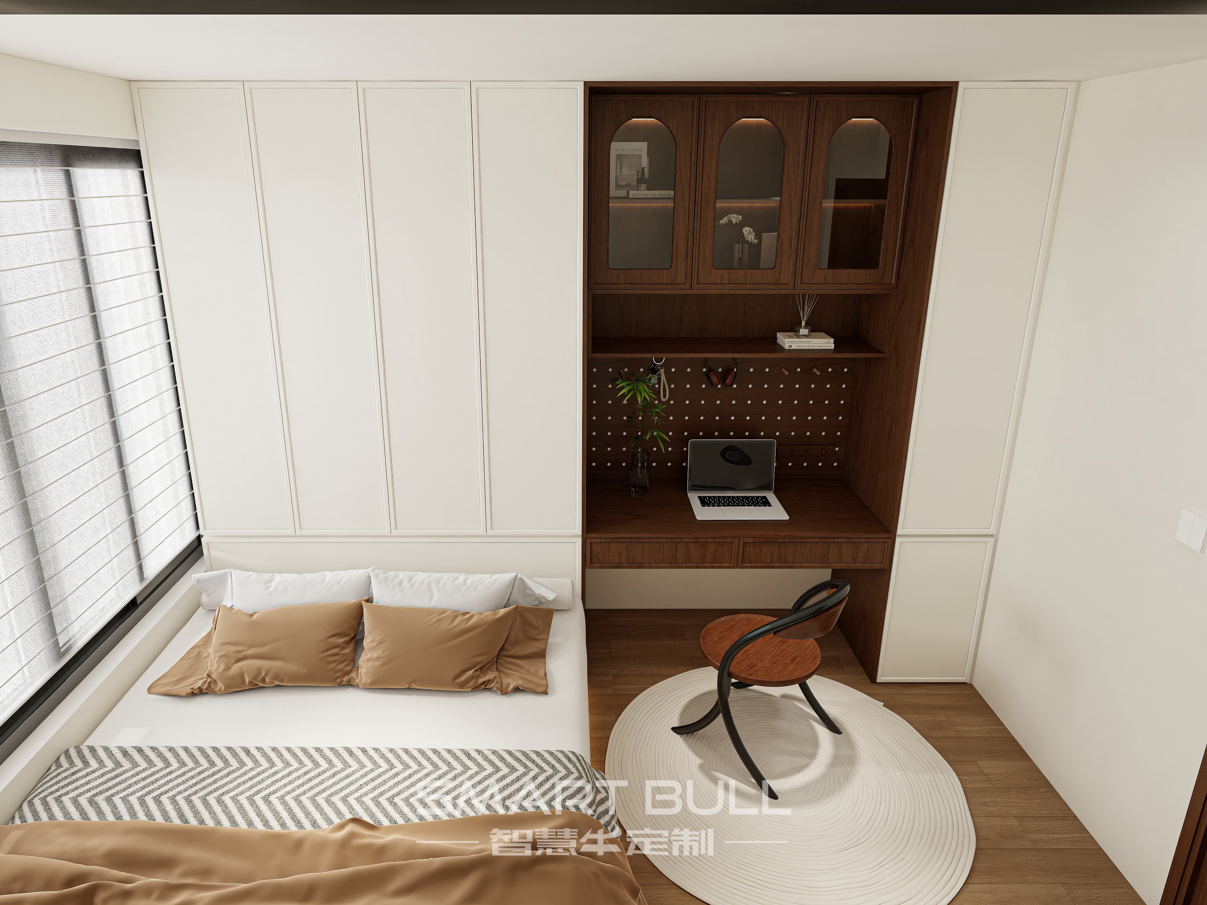 Wardrobe with Desk 0006