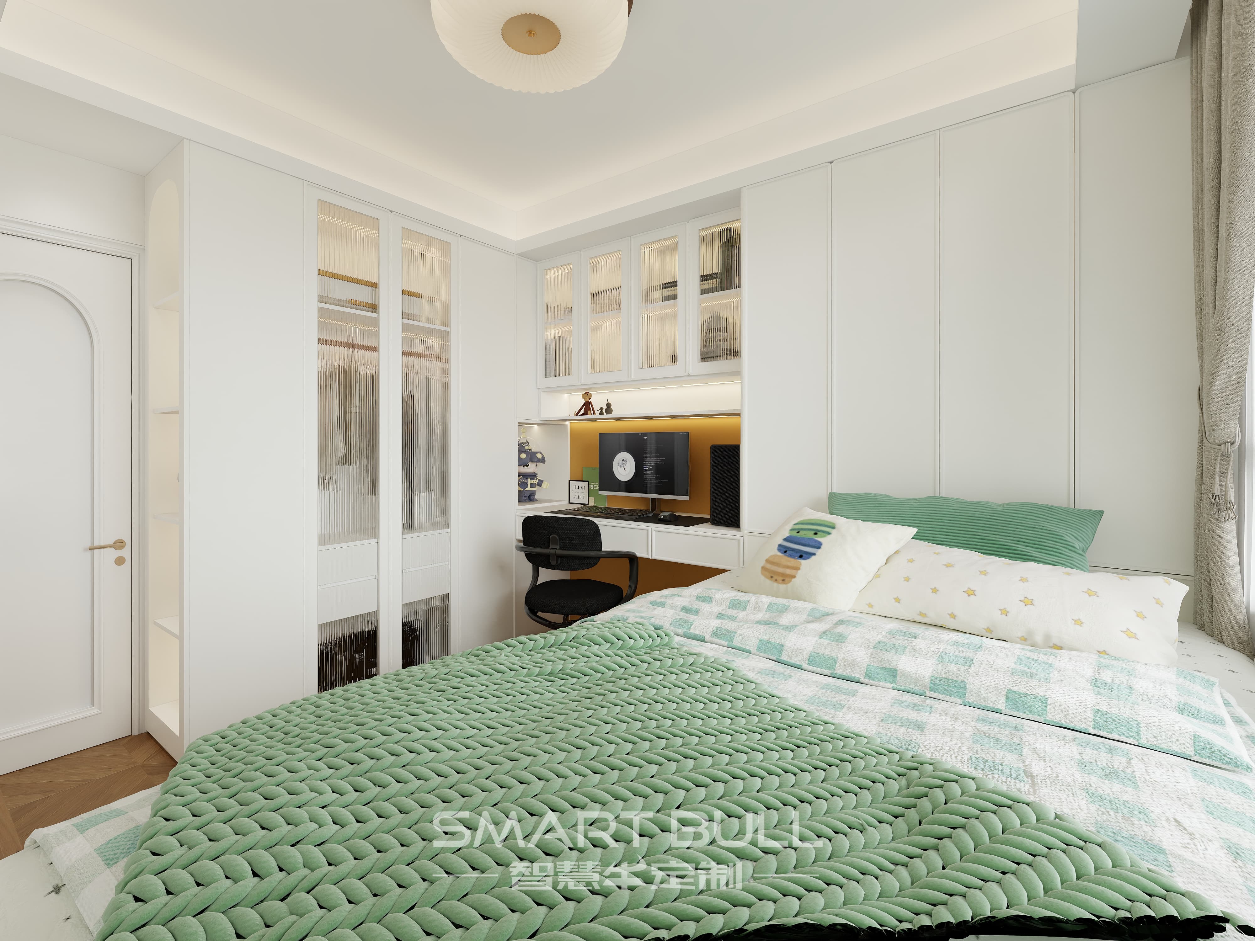 Wardrobe with Desk 0003