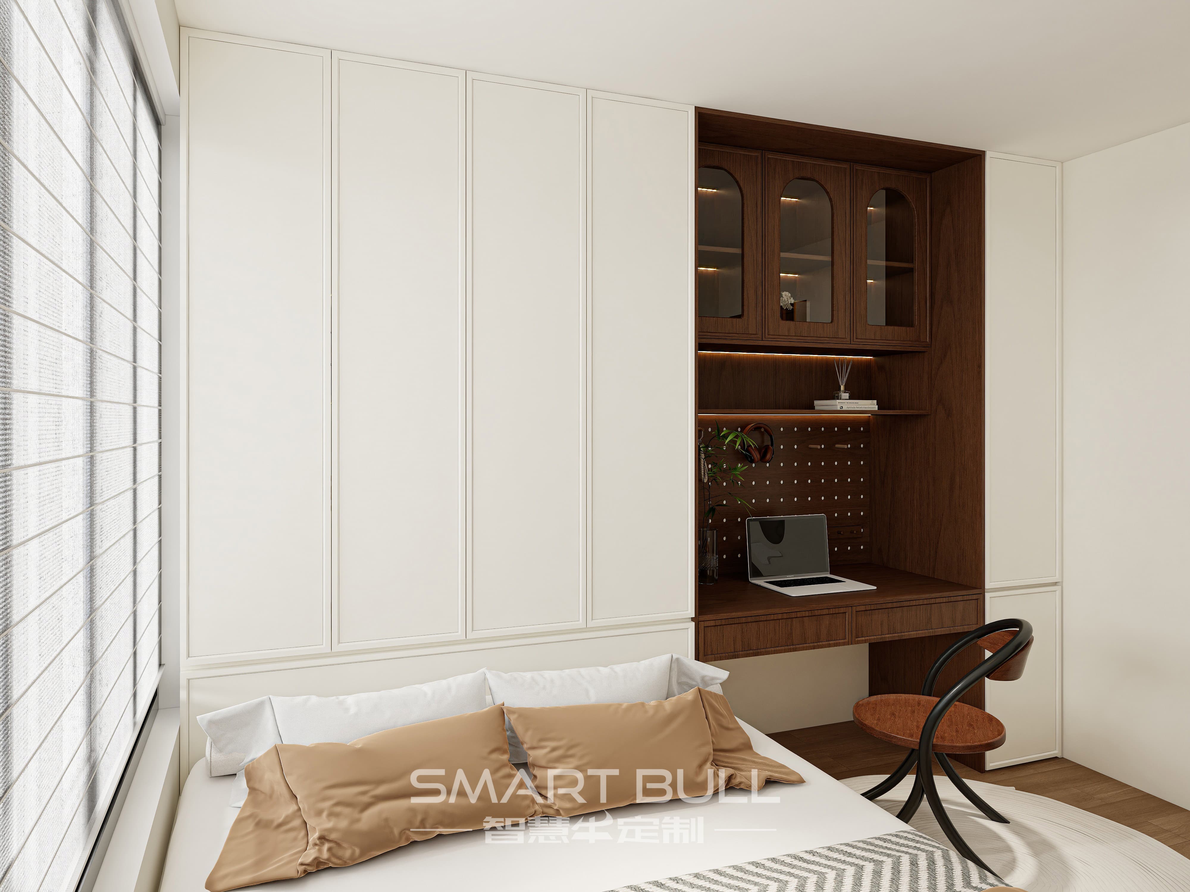 Wardrobe with Desk 0006