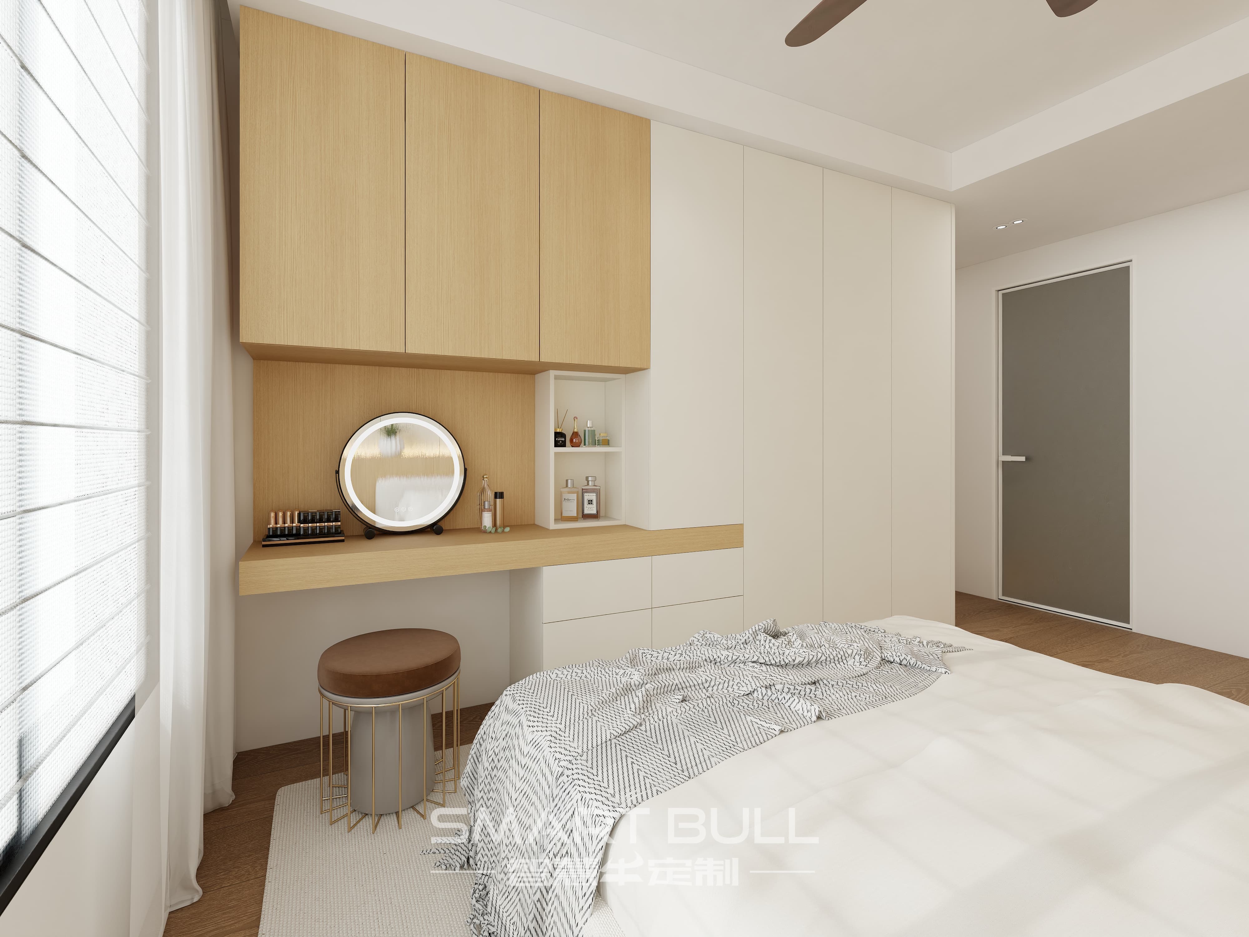 Wardrobe with Desk 0004
