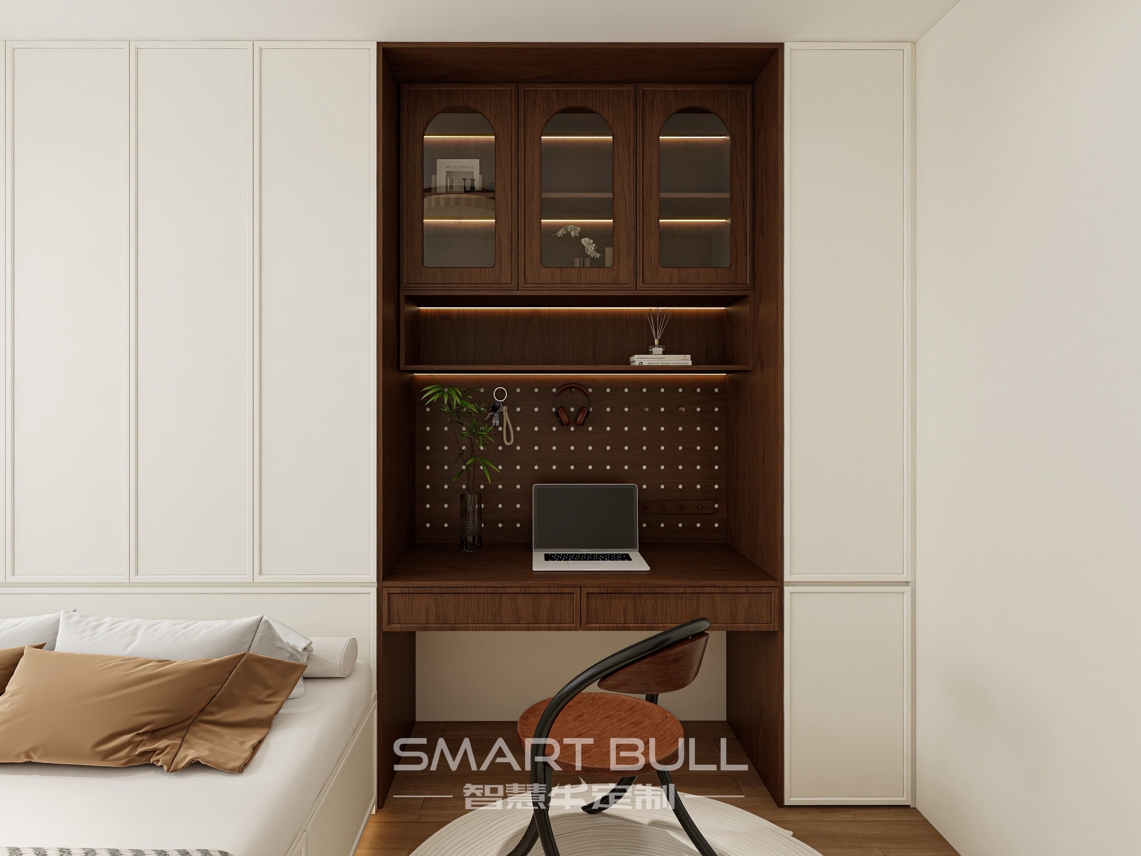 Wardrobe with Desk 0006