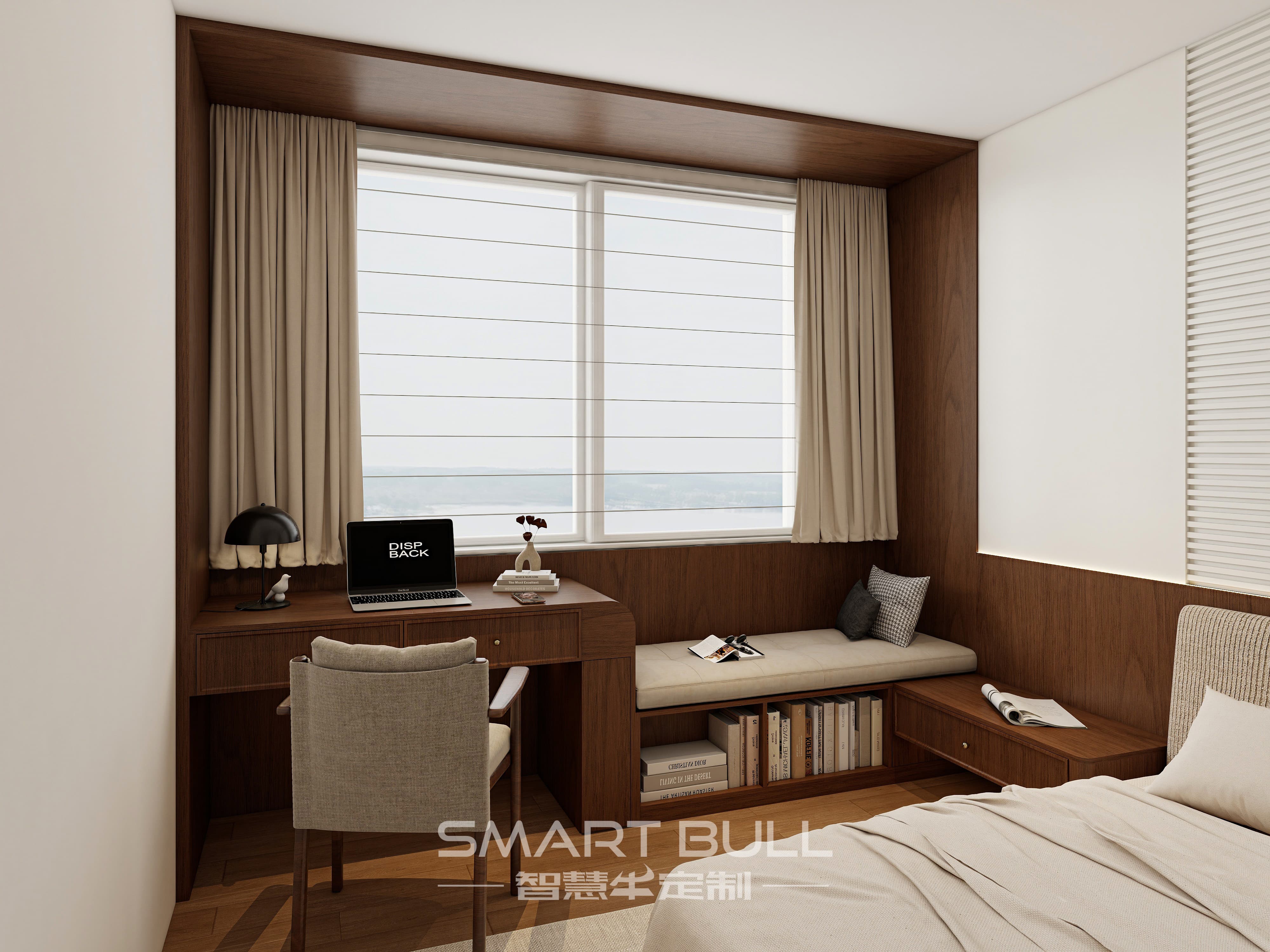 Wardrobe with Desk 0002