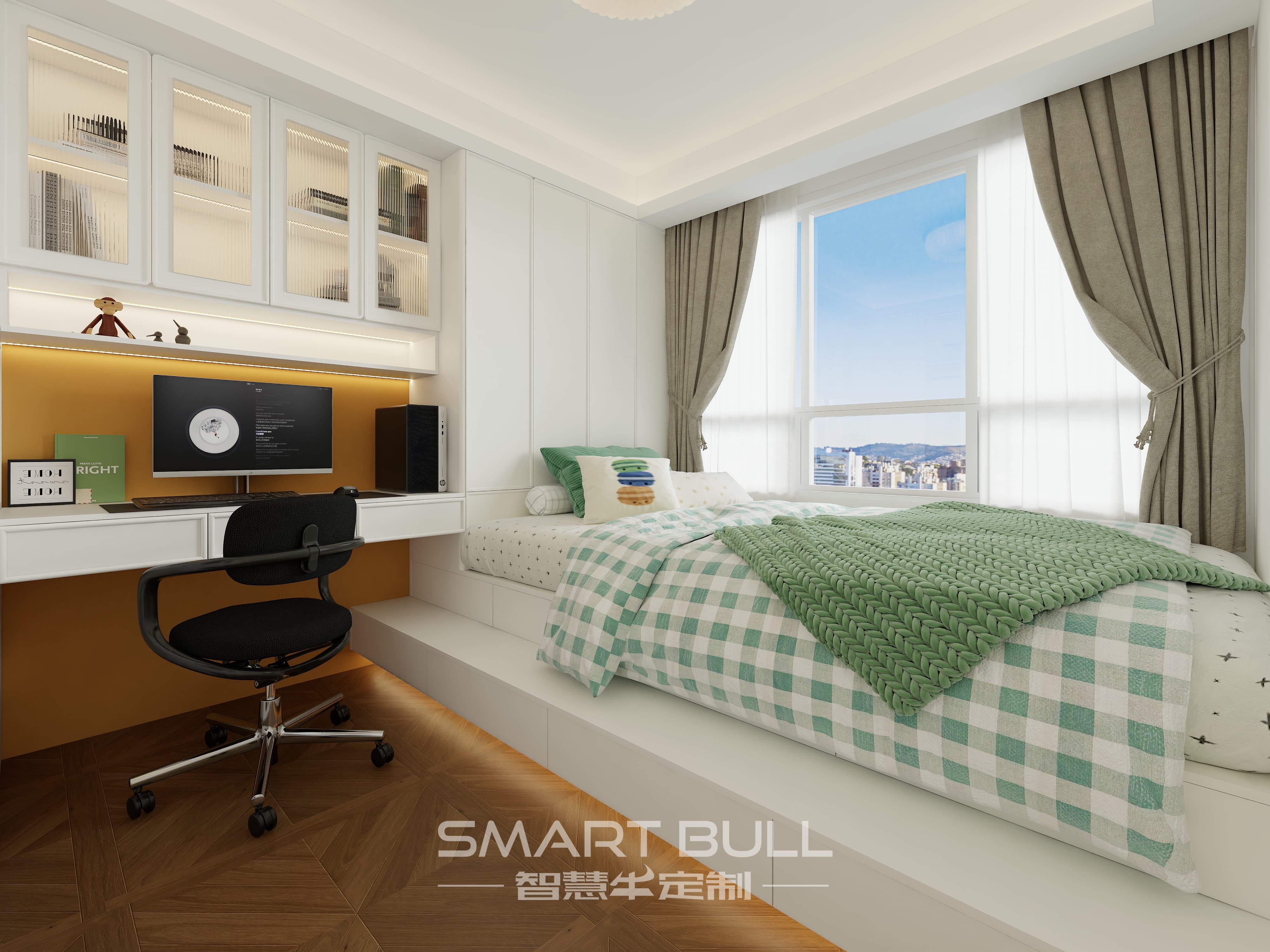 Wardrobe with Desk 0003