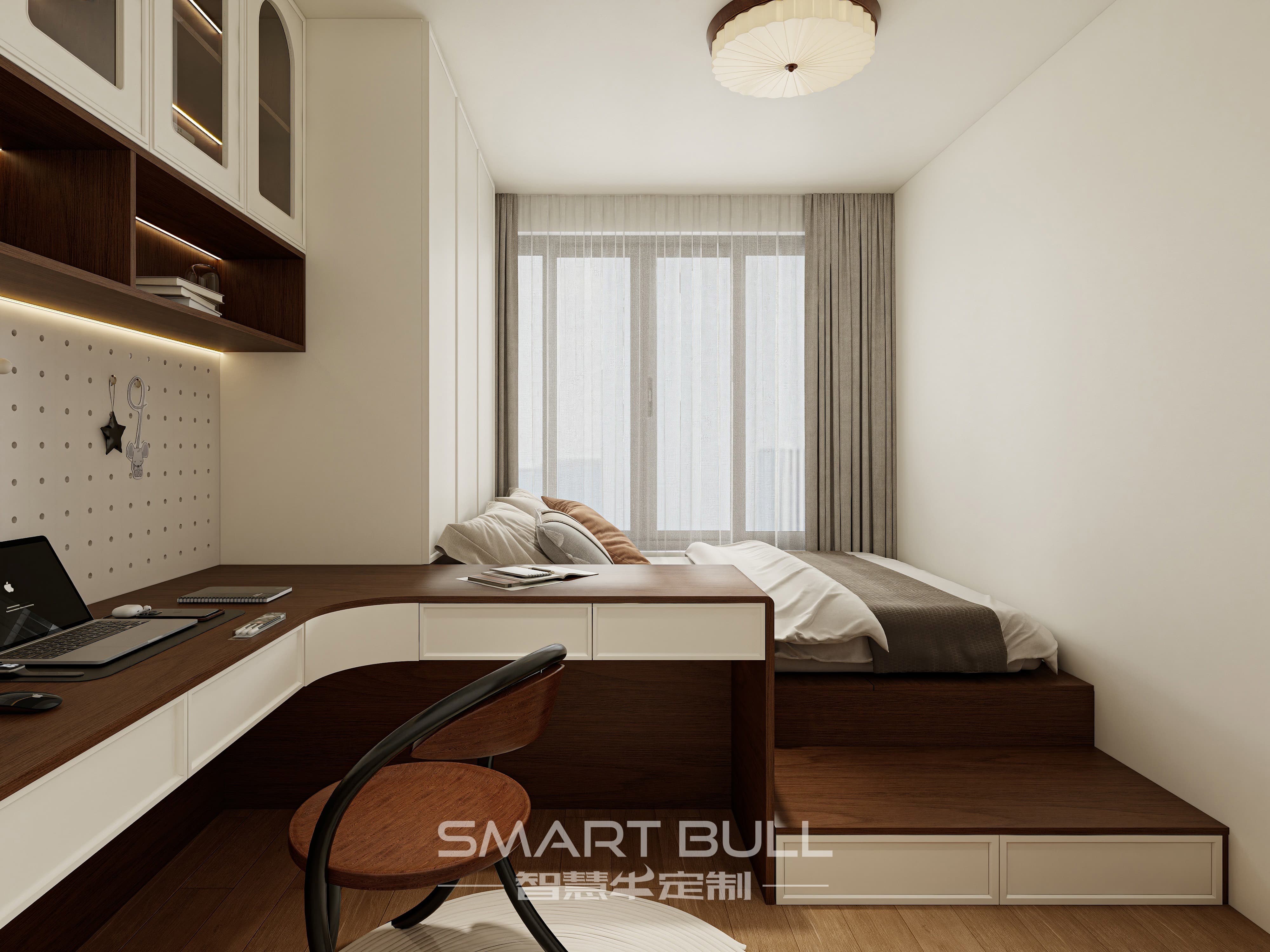 Wardrobe with Desk 0007
