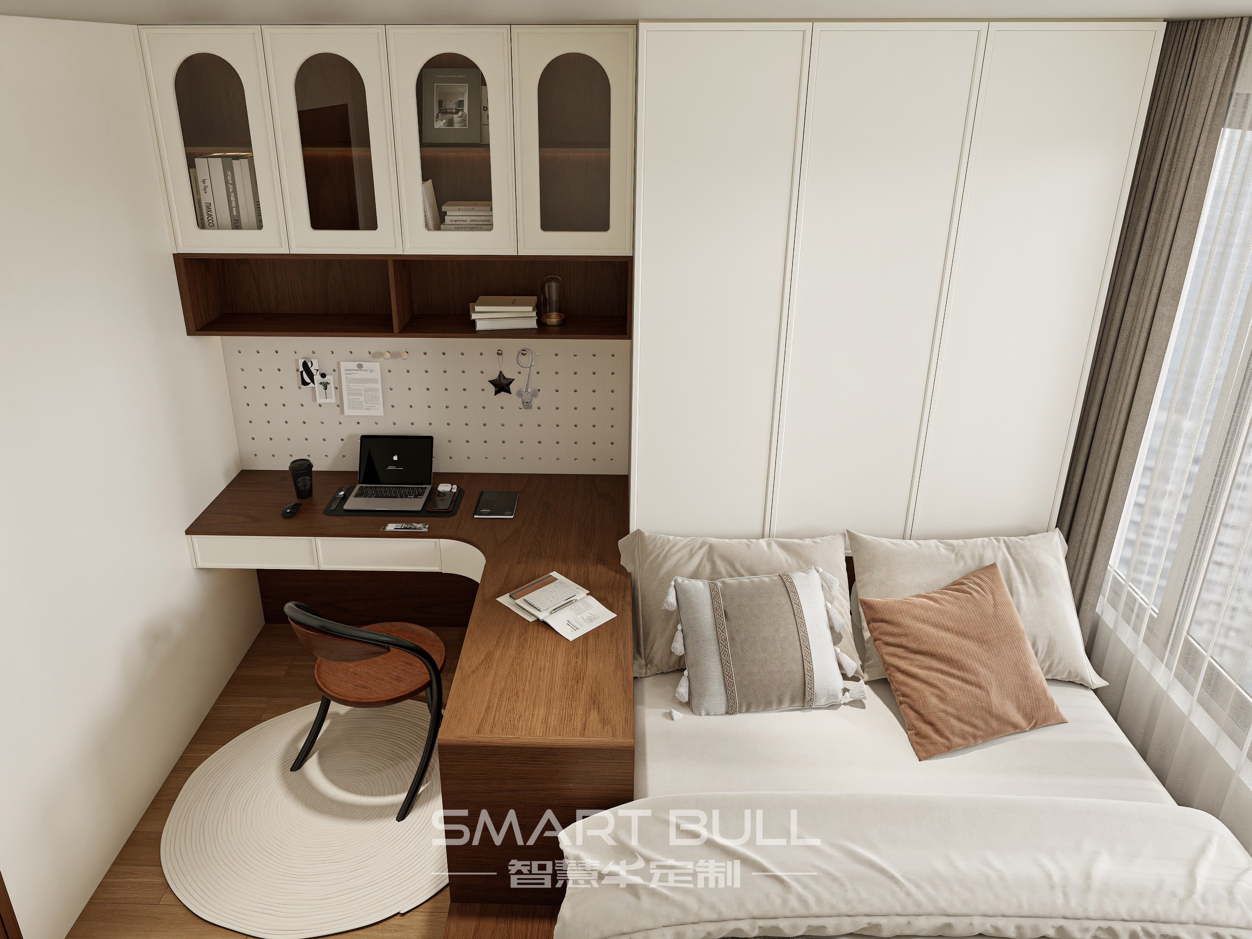 Wardrobe with Desk 0007