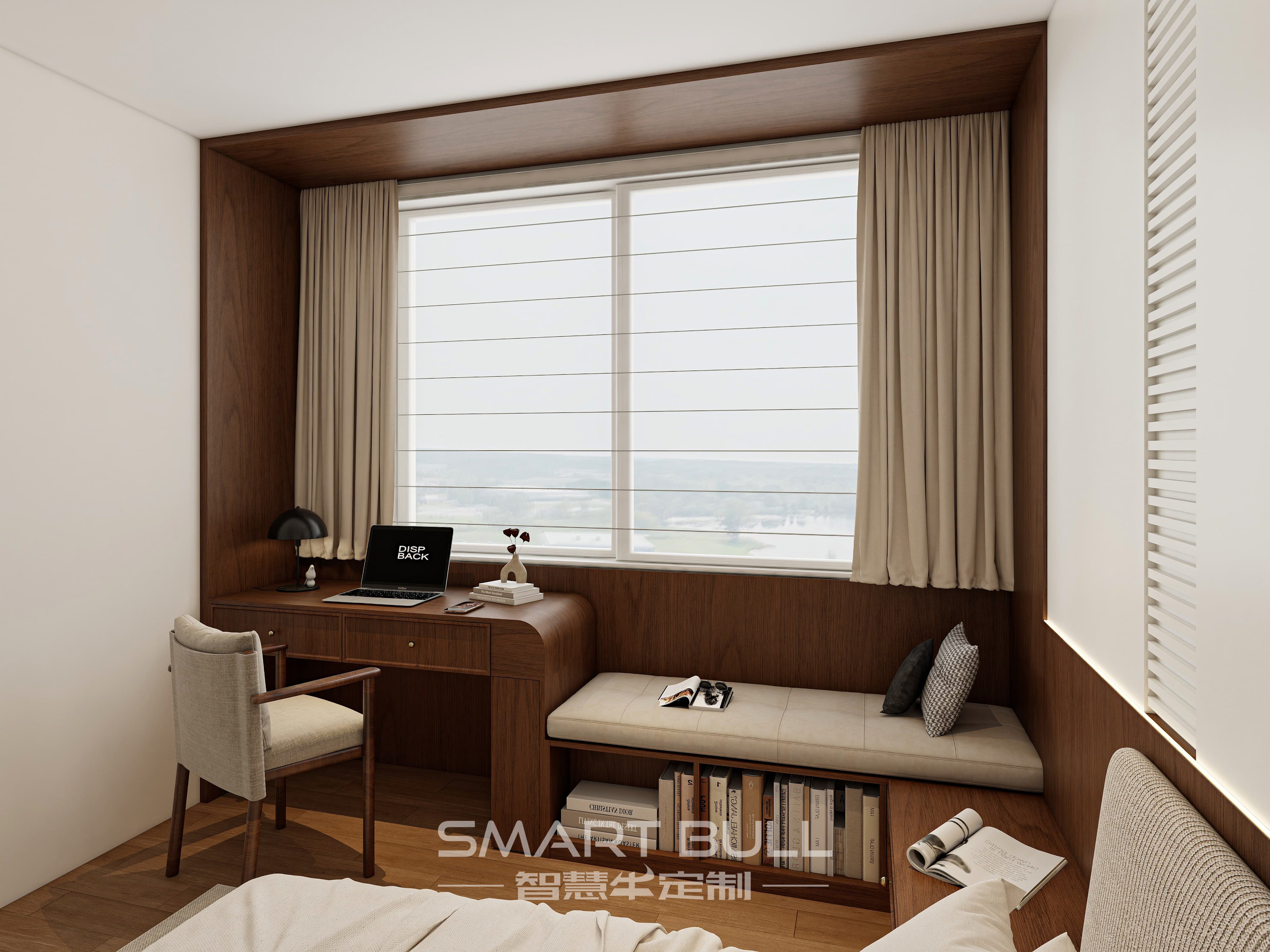 Wardrobe with Desk 0002