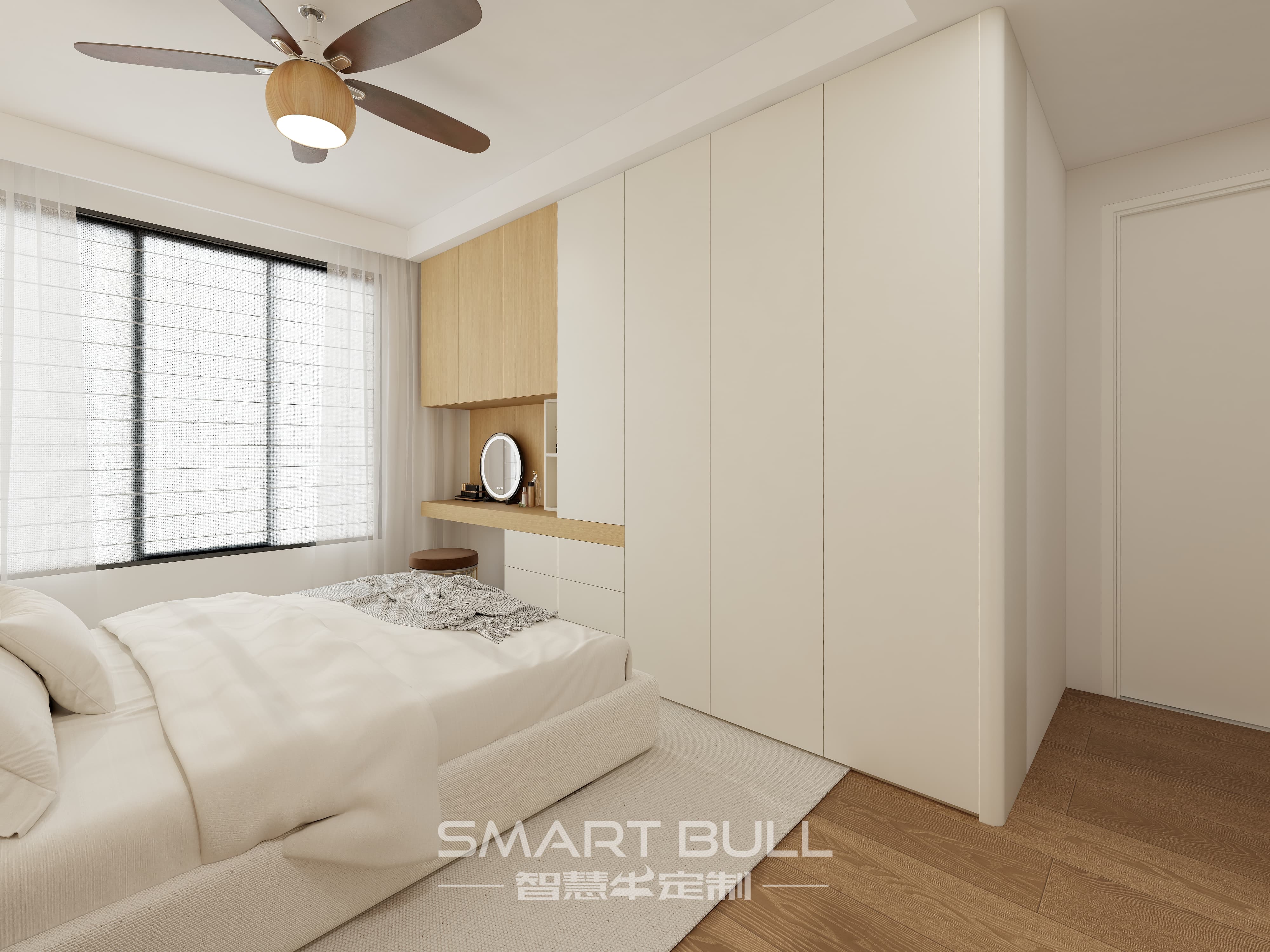 Wardrobe with Desk 0004