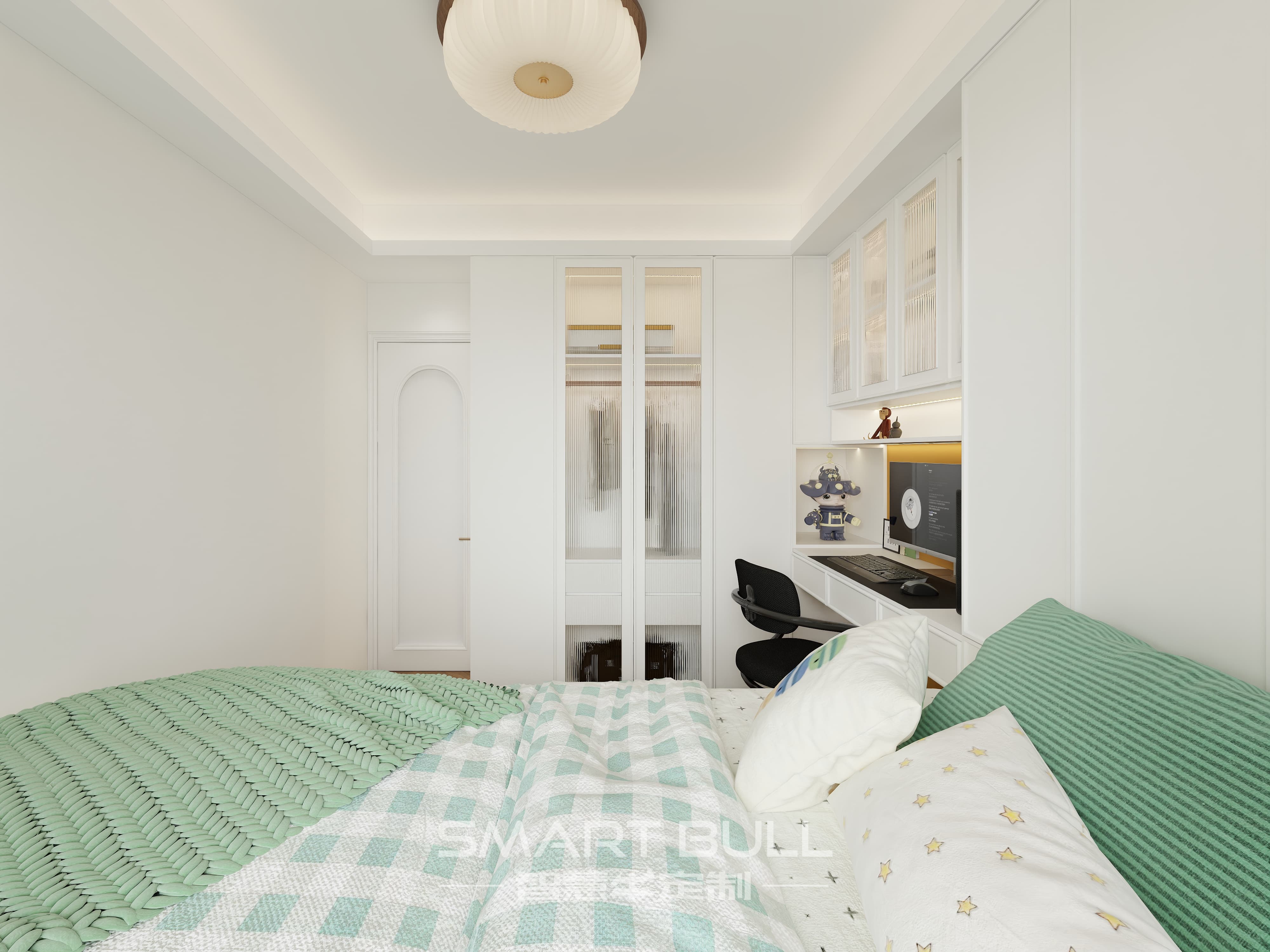 Wardrobe with Desk 0003